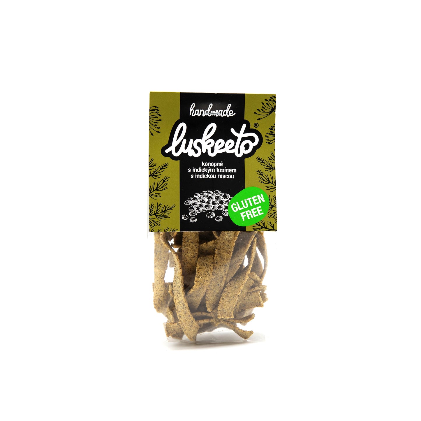 645040 Krekry luštěninové konopné s indickým kmínem 70 g LUSKEETO-1