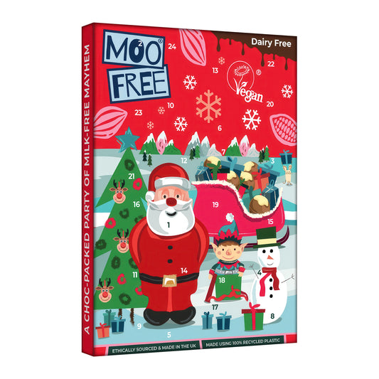 660165 Kalendář adventní kakaový 70 g   MOO FREE-1