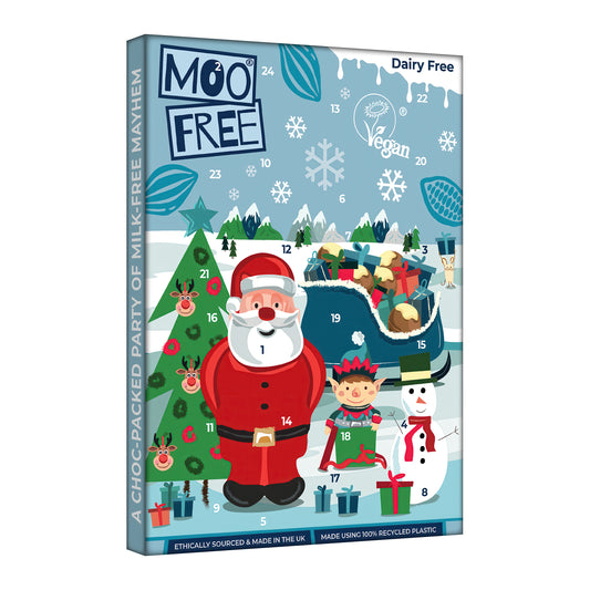 660166 Kalendář adventní kakaový bílý 70 g   MOO FREE-1