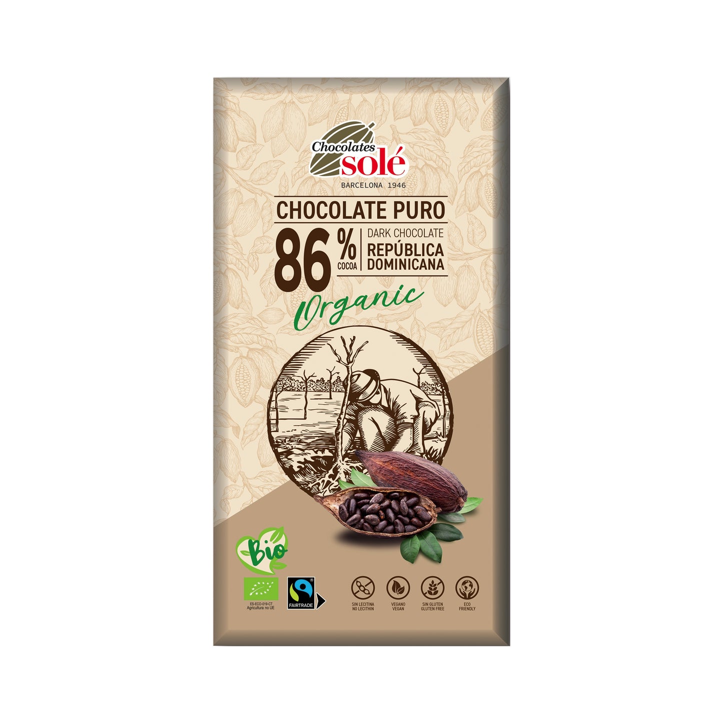 660190 Čokoláda hořká čokoláda 86 % 100 g BIO SOLÉ-1