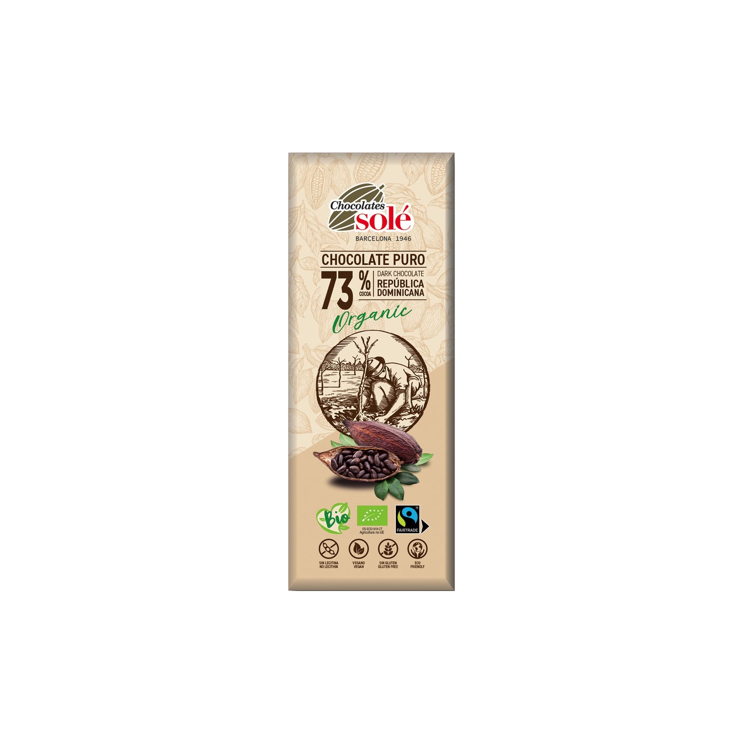660194 Čokoláda hořká 73 % 25 g BIO SOLÉ-1