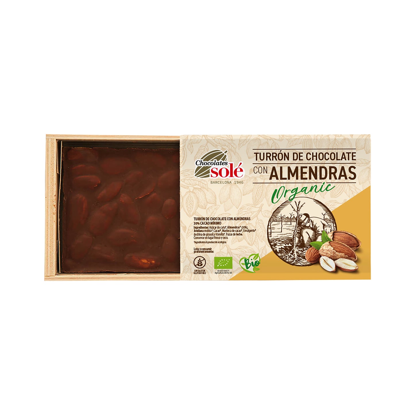 660204 Nugát s mandlemi vegan 200 g BIO SOLÉ-1