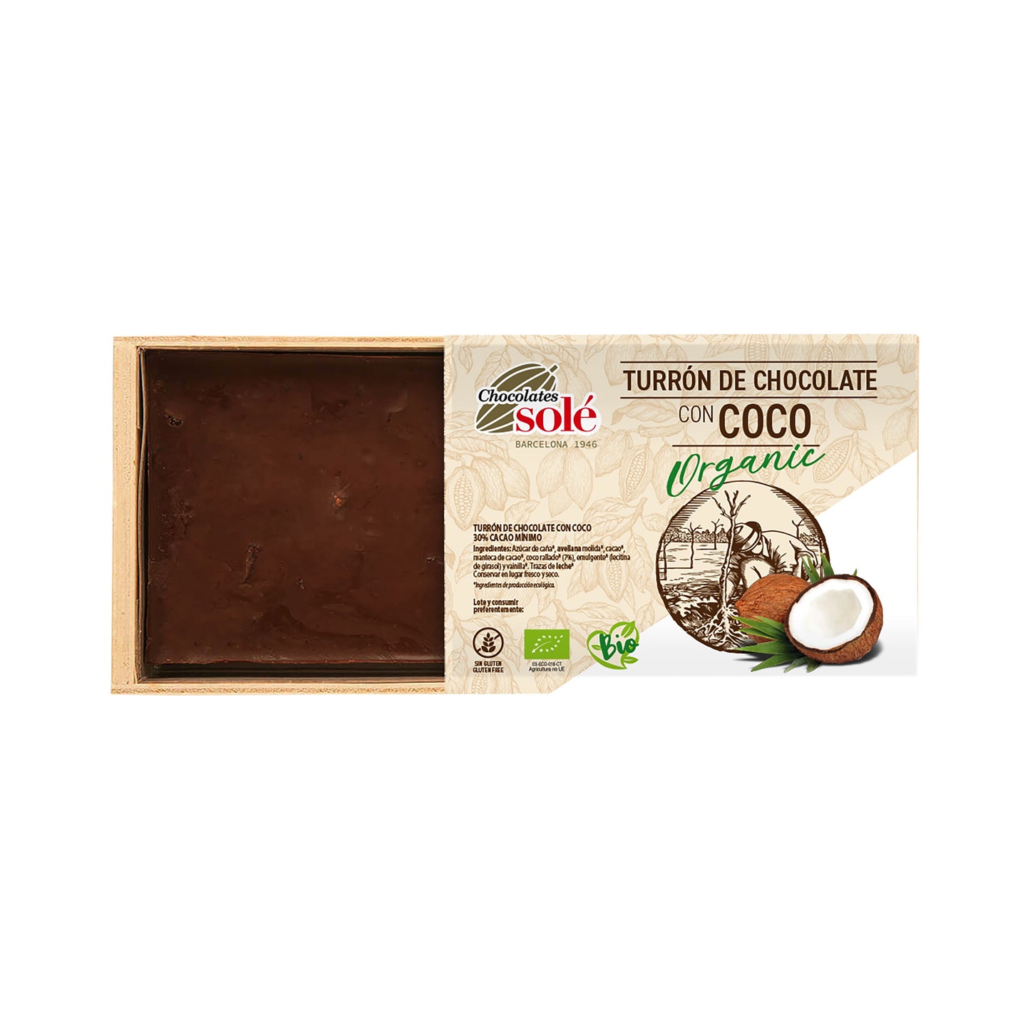 660205 Nugát s kokosem vegan 200 g BIO SOLÉ-1
