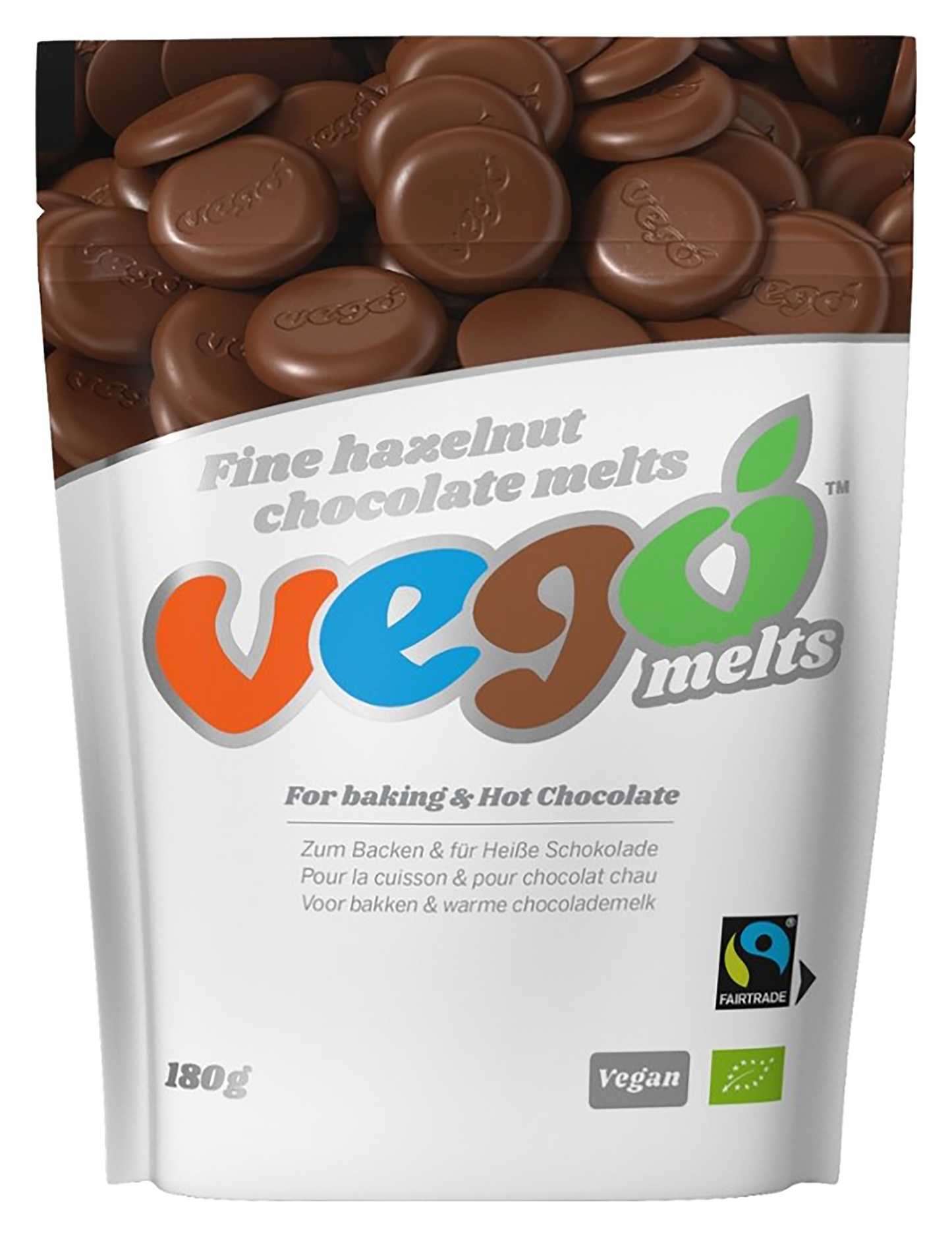 660214 Pecičky čokoládové s lískovými oříšky vegan 180 g BIO VEGO-1