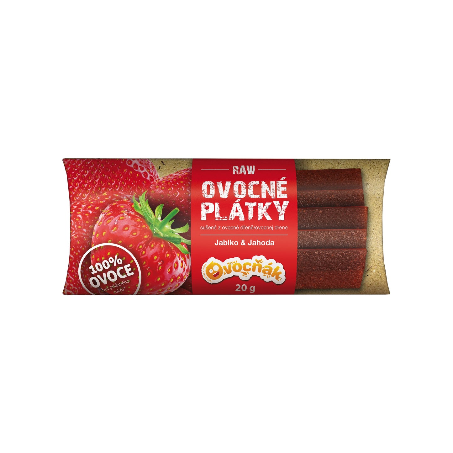 662211 Plátky ovocné jablko-jahoda 20 g OVOCŇÁK-1
