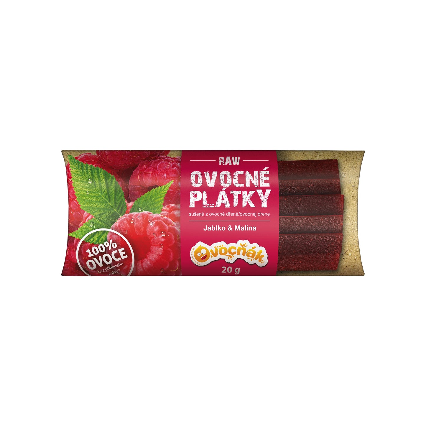 662214 Plátky ovocné jablko-malina 20 g OVOCŇÁK-1