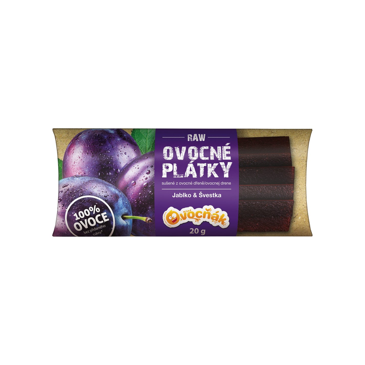 662215 Plátky ovocné jablko-švestka 20 g OVOCŇÁK-1