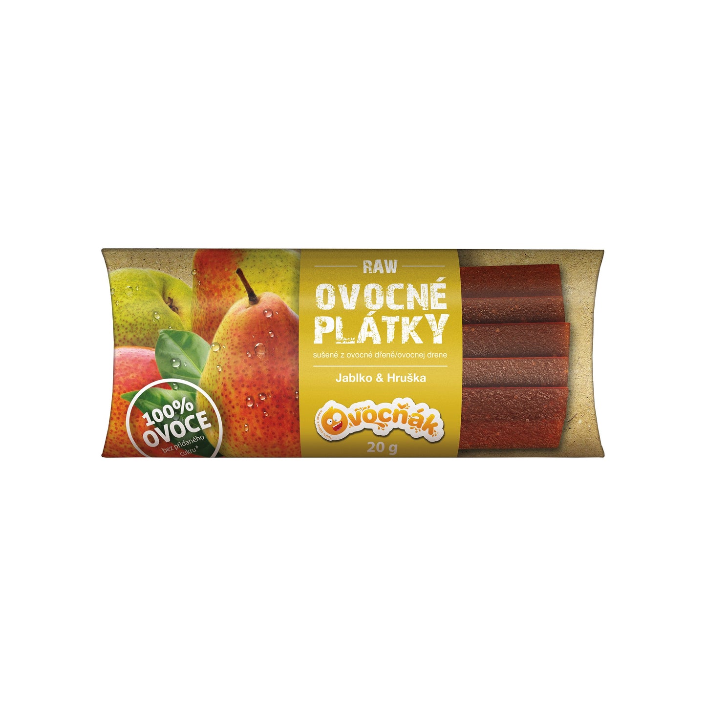 662216 Plátky ovocné jablko-hruška 20 g OVOCŇÁK-1