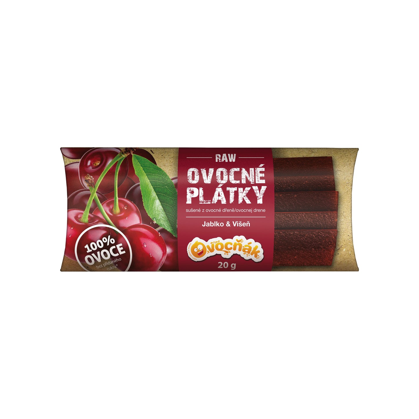 662217 Plátky ovocné jablko-višeň 20 g OVOCŇÁK-1