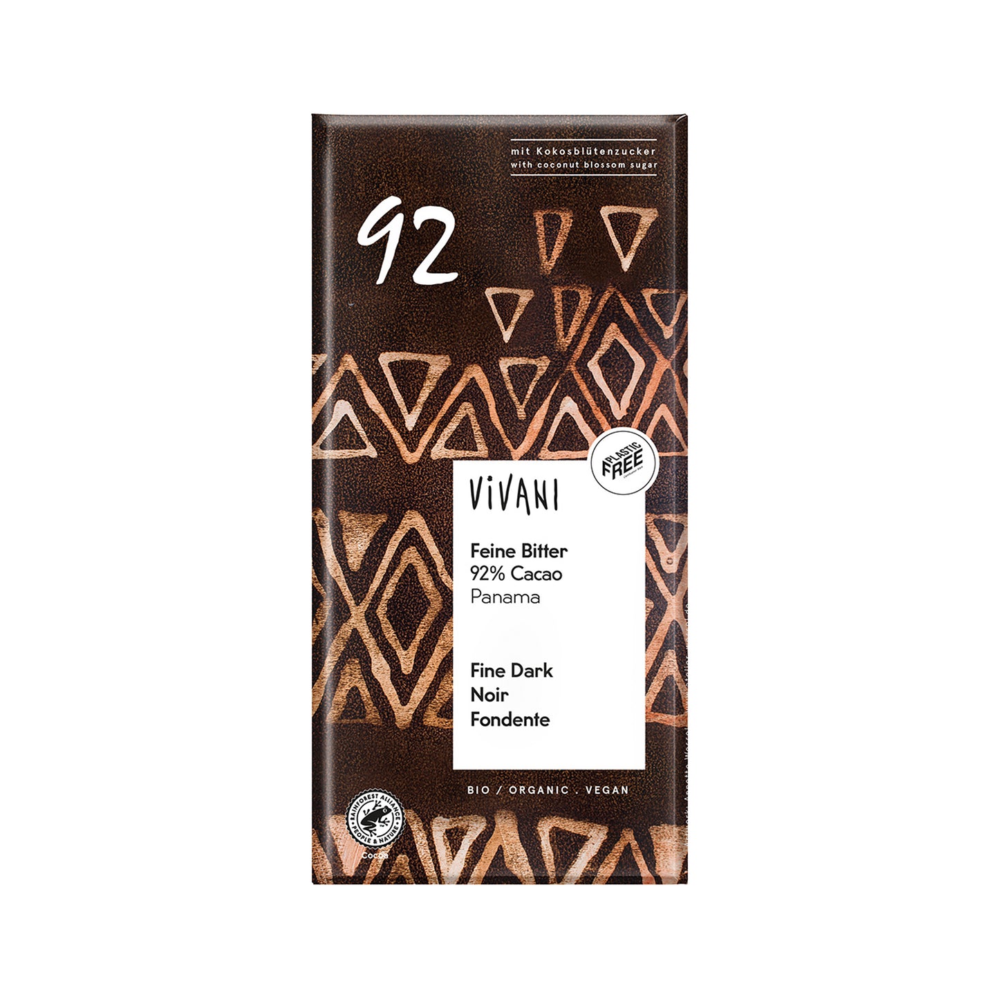 665178 Čokoláda hořká s kokosovým cukrem 92 % 80 g BIO VIVANI-1
