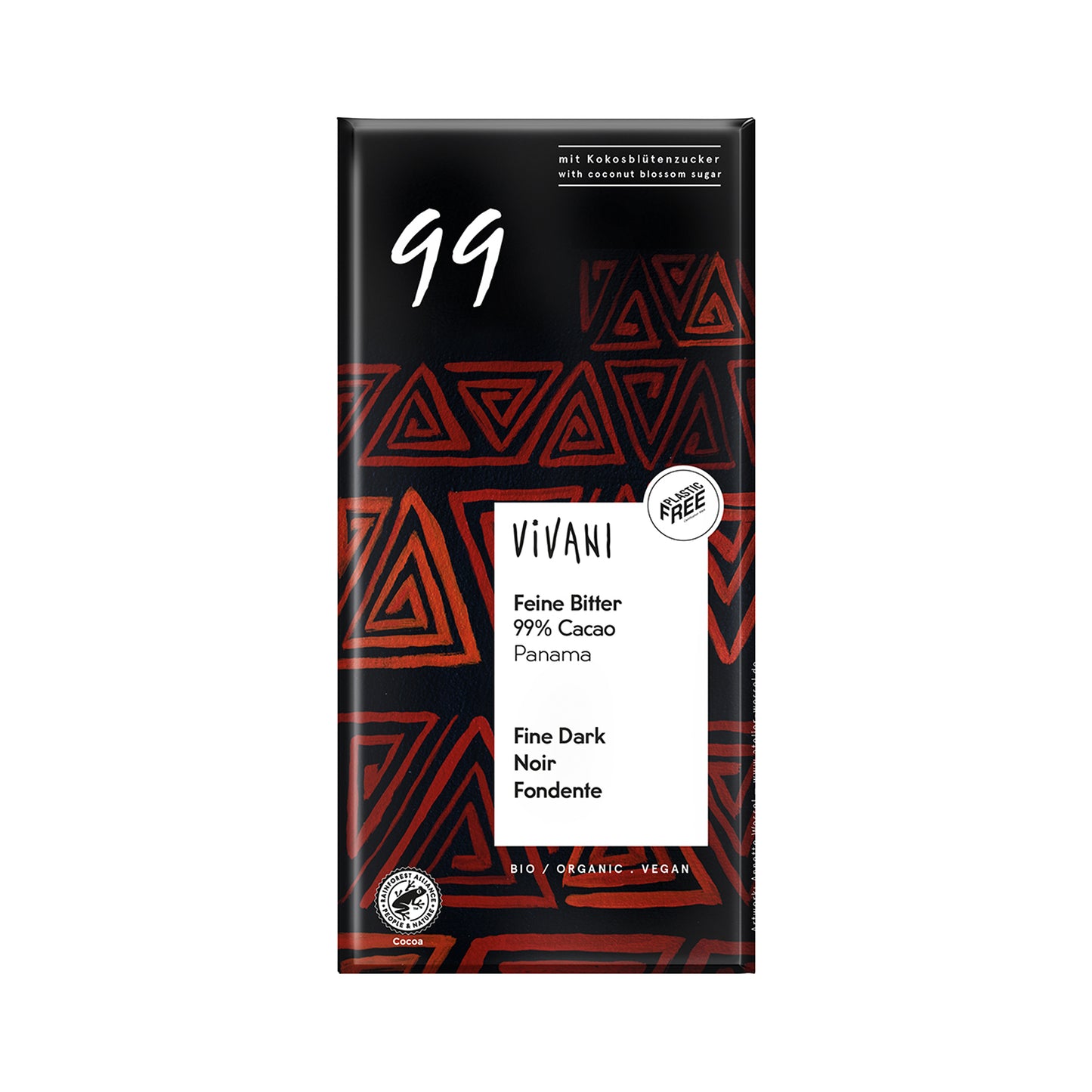 665179 Čokoláda hořká s kokosovým cukrem 99 % 80 g BIO VIVANI-1