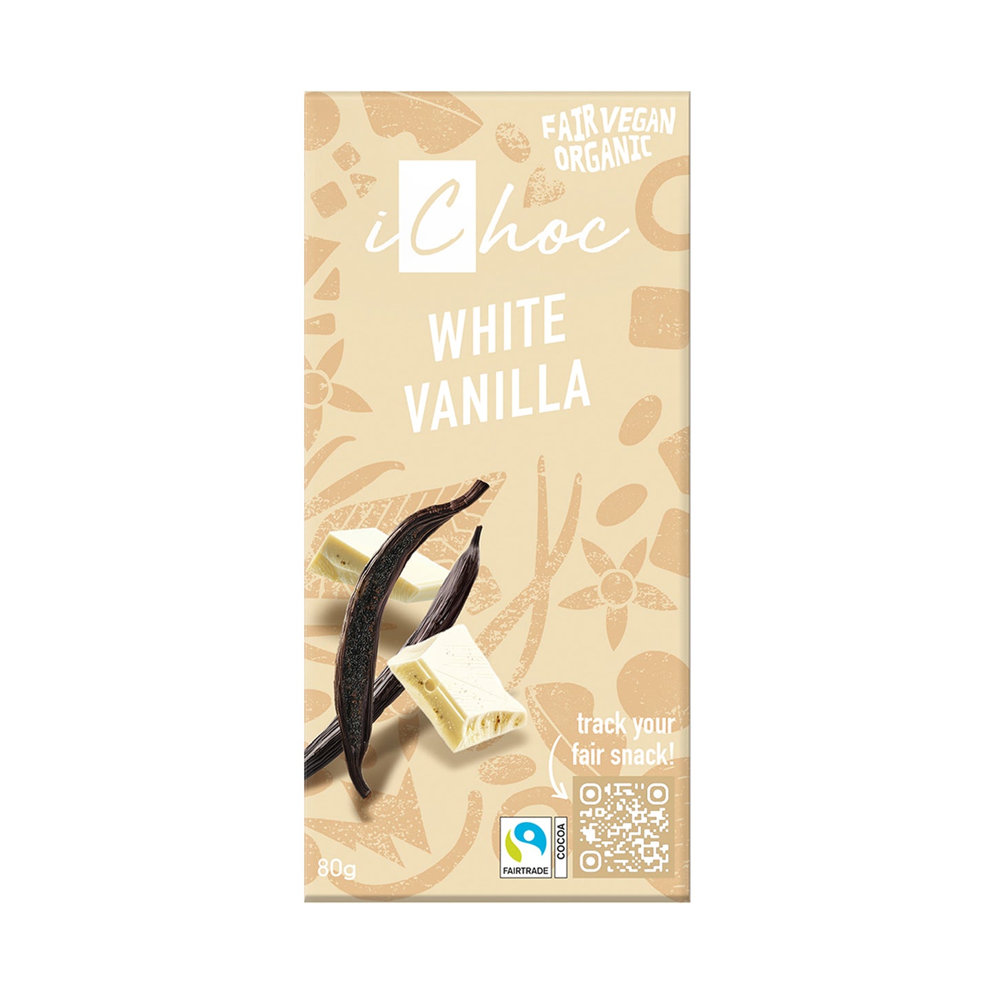 665182 Čokoláda bílá s vanilkou iChoc vegan 80 g BIO VIVANI-1