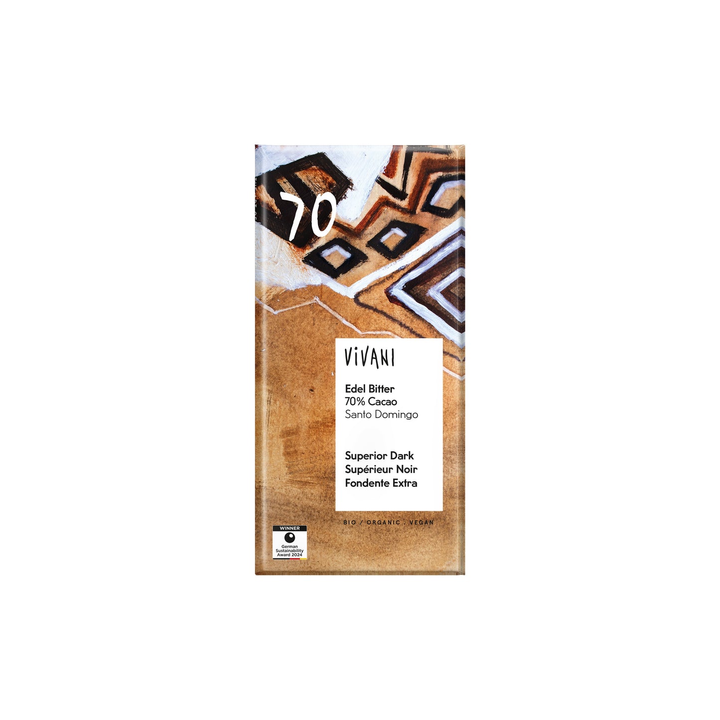 665207 Čokoláda hořká Santo Domingo 70 % 100 g BIO VIVANI-1