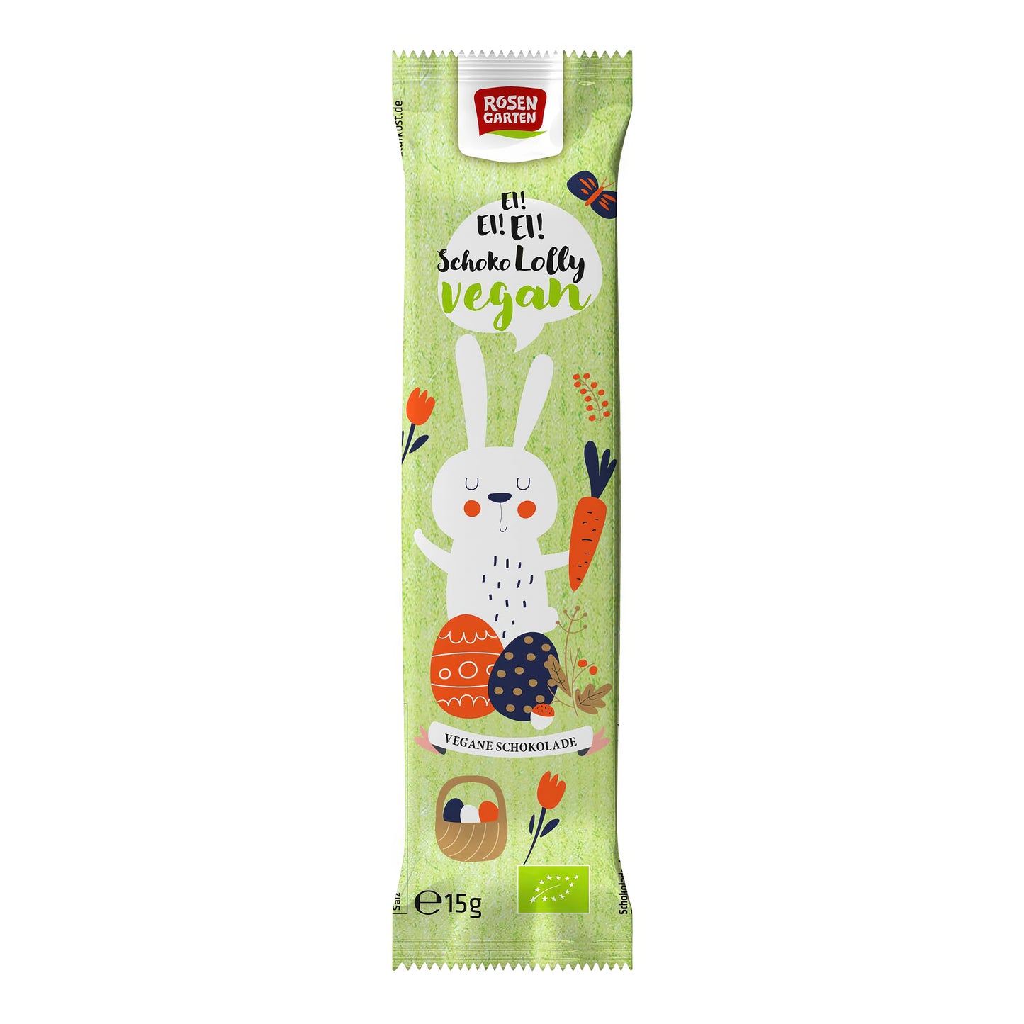 665246 Lízátko vegan čokoláda zajíček 15 g BIO ROSENGARTEN-1
