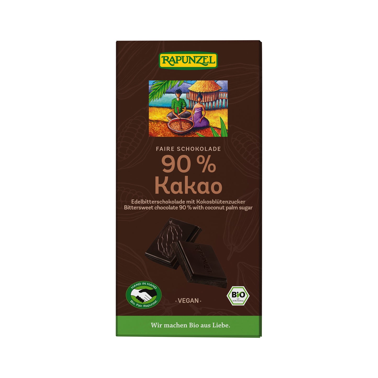 665272 Čokoláda hořká 90 % s kokosovým cukrem 80 g BIO RAPUNZEL-1