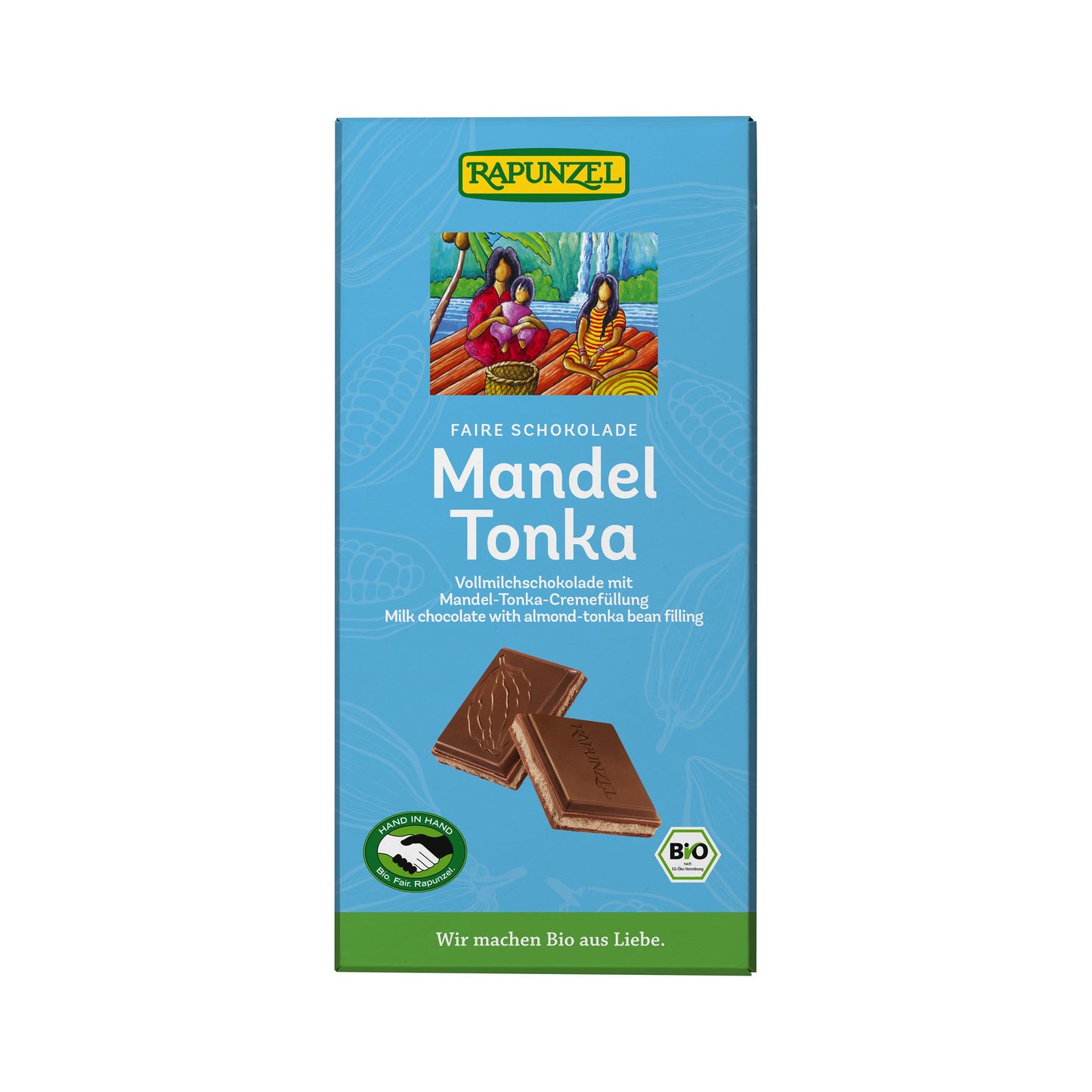 665278 Čokoláda mléčná Mandle Tonka 100 g BIO RAPUNZEL-1