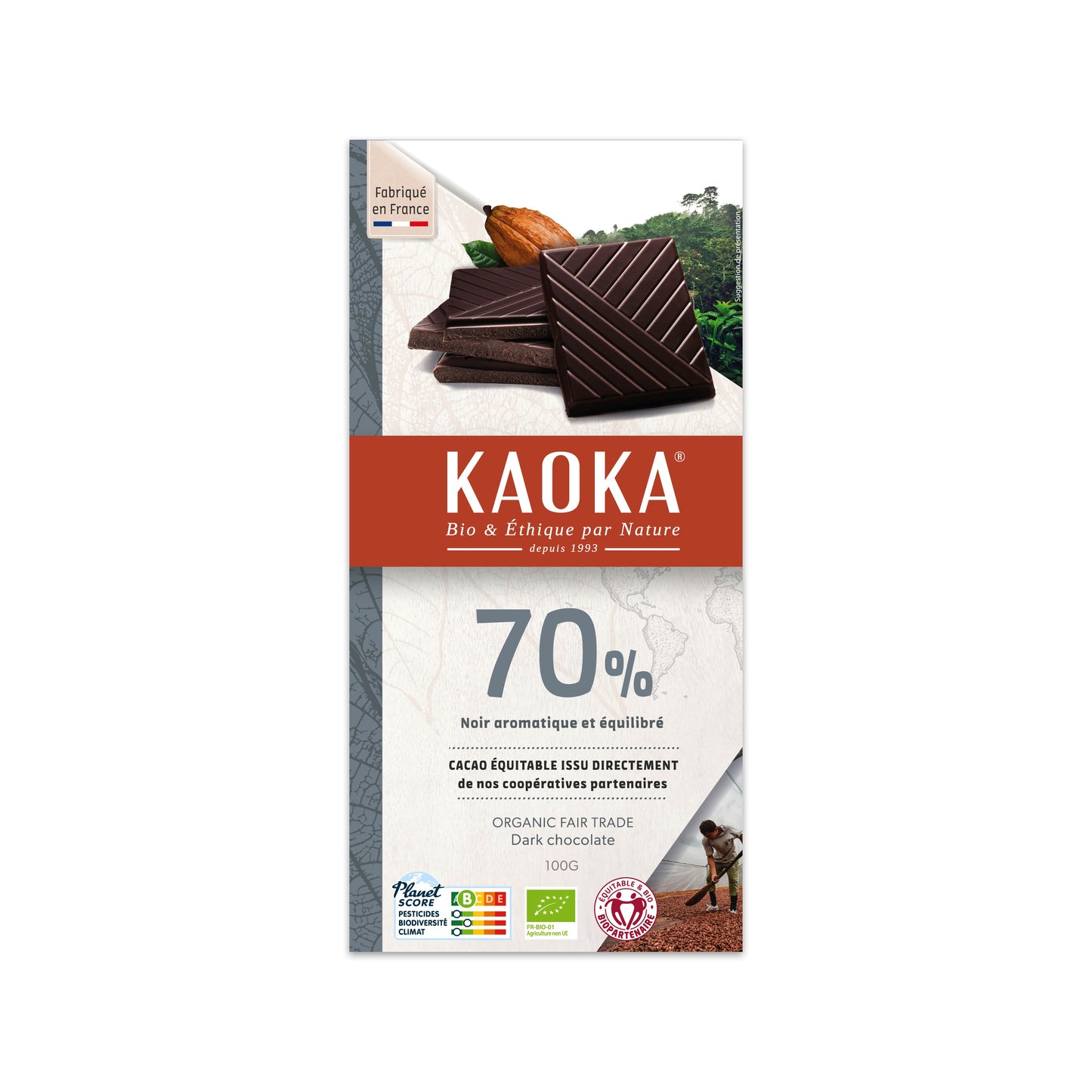 665297 Čokoláda hořká 70 % 100 g BIO KAOKA-1