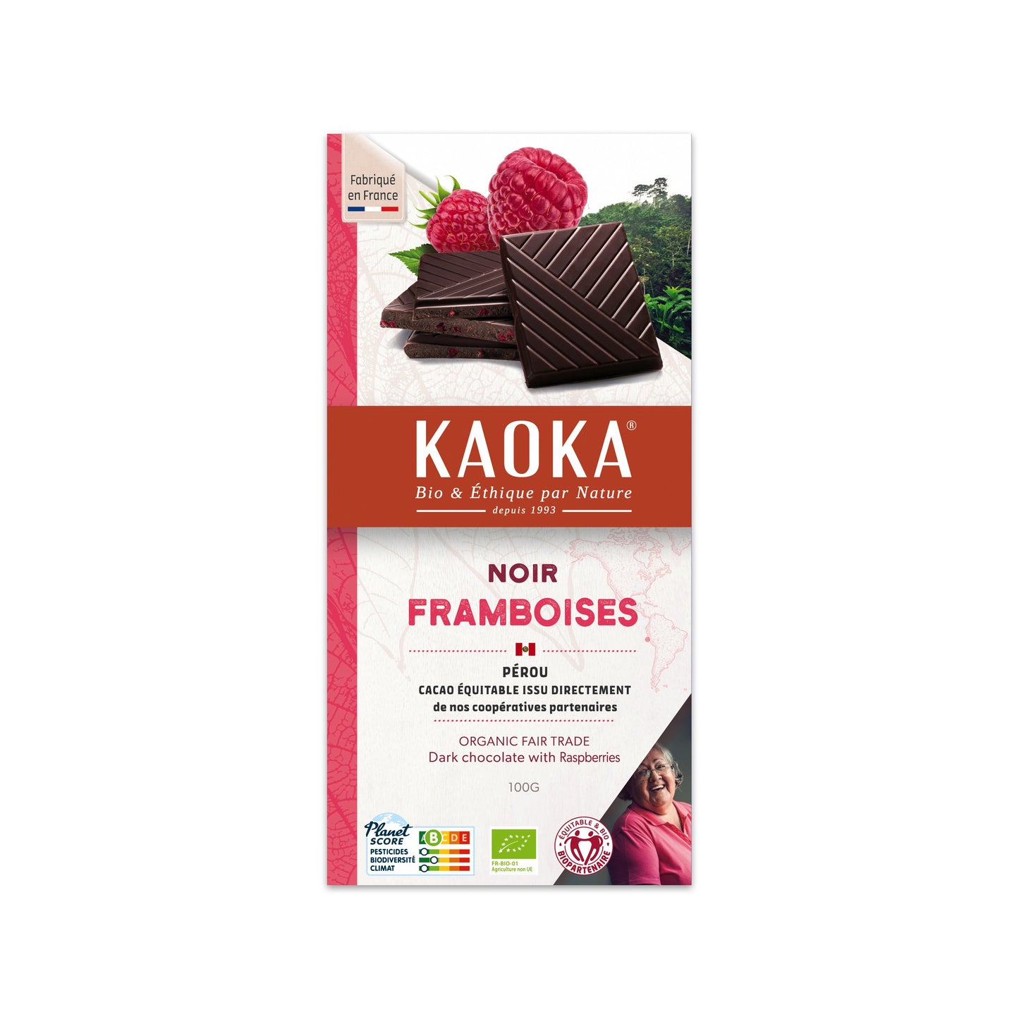 665302 Čokoláda hořká s malinami 100 g BIO KAOKA-1