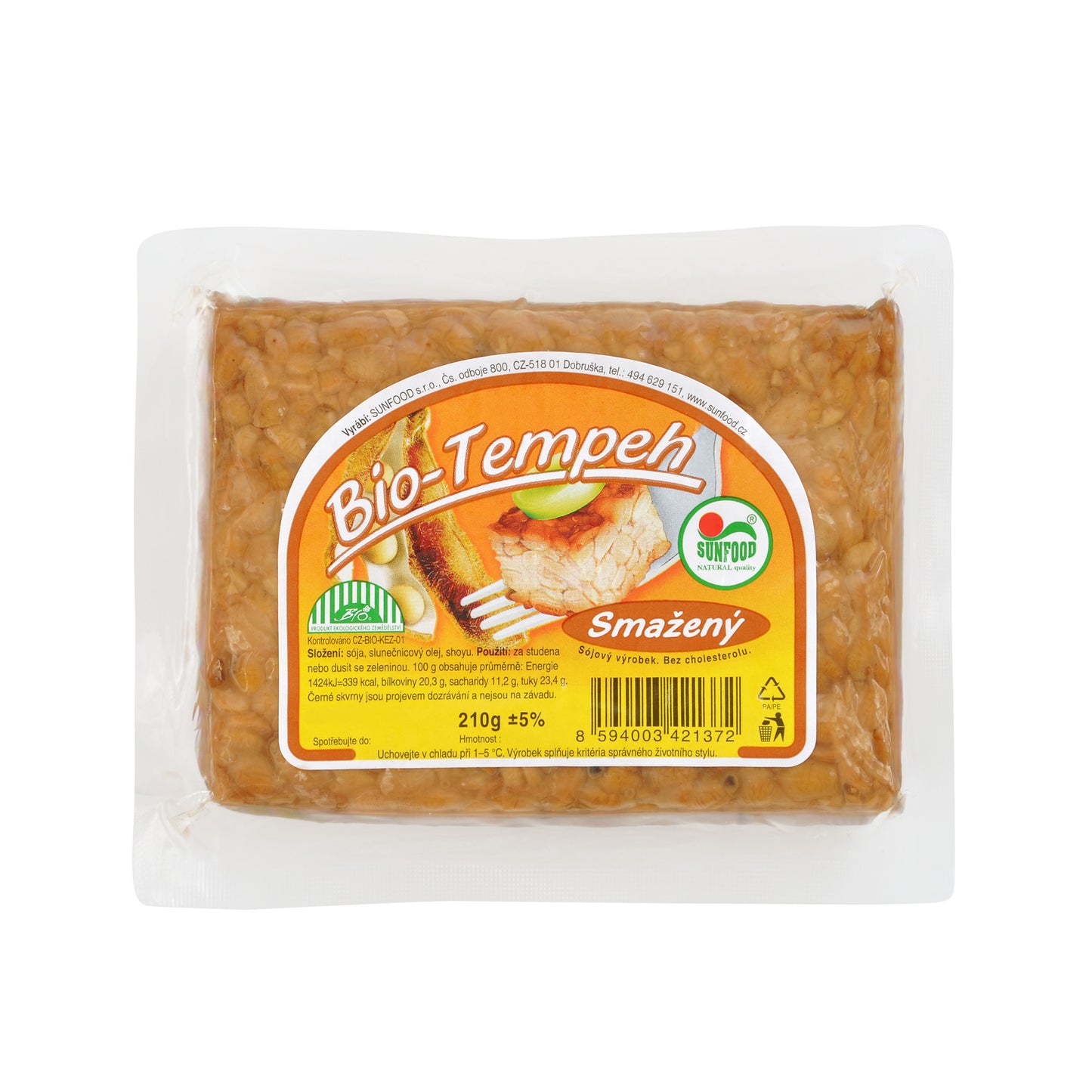 710001 Tempeh smažený 210 g BIO SUNFOOD-1