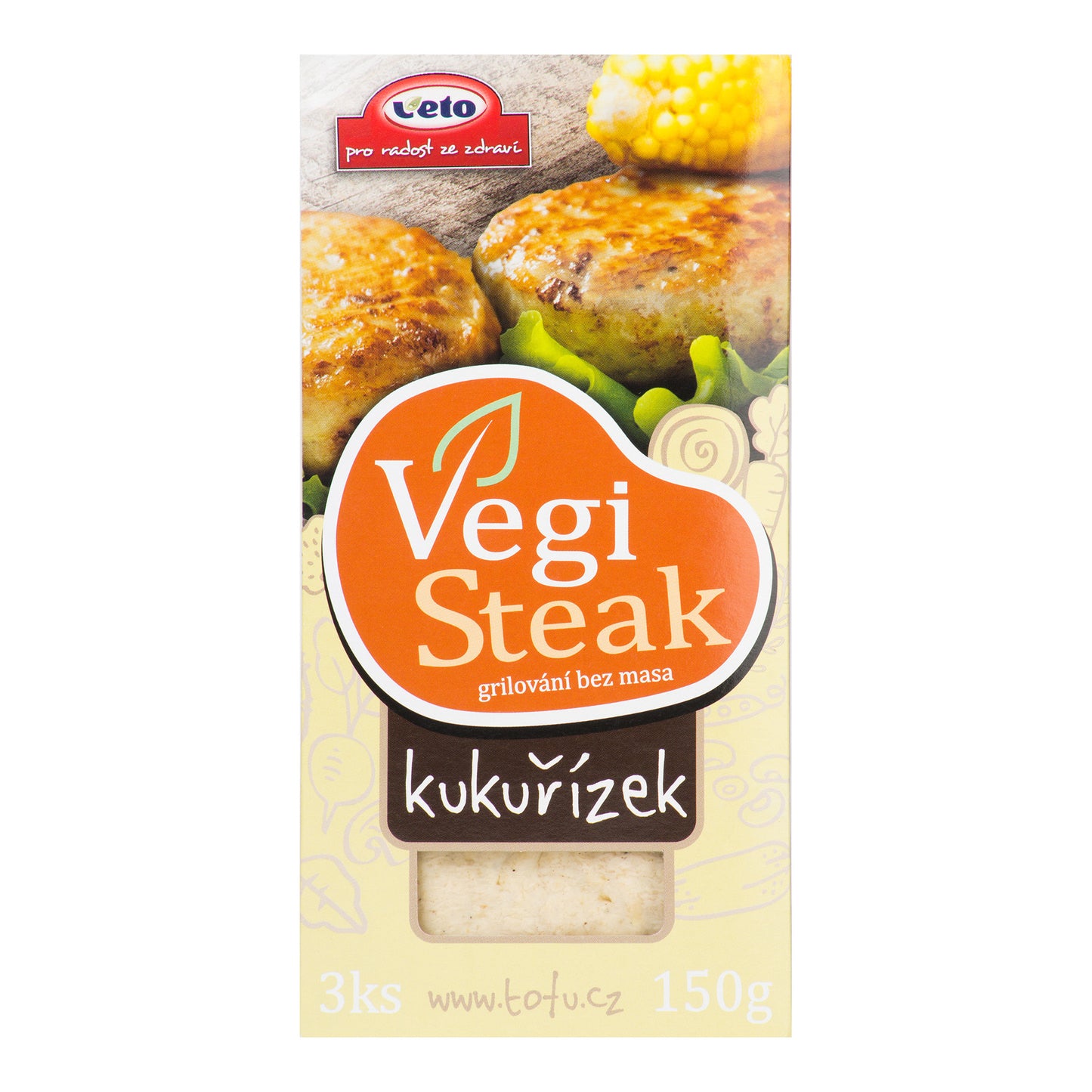 712094 Vegi steak kukuřízek 150 g   VETO ECO-1