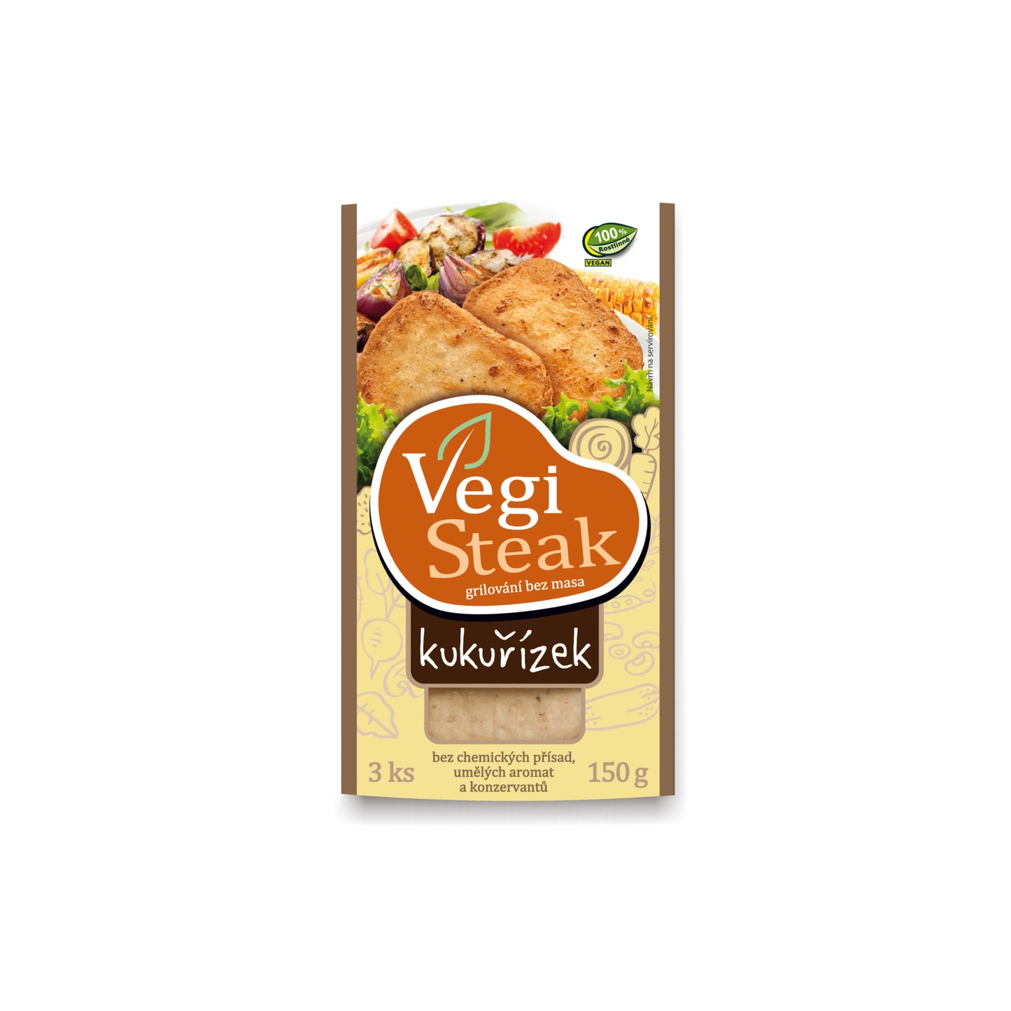 712094 Vegi steak kukuřízek 150 g VETO ECO-1