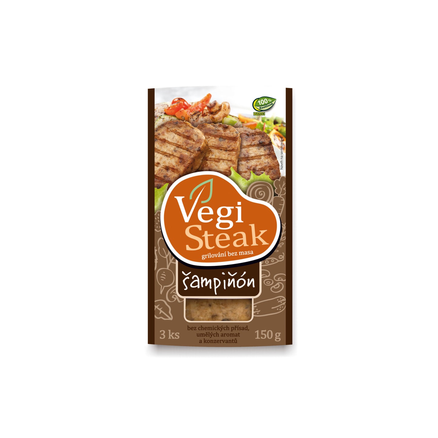 712095 Vegi steak šampiňón 150 g VETO ECO-1