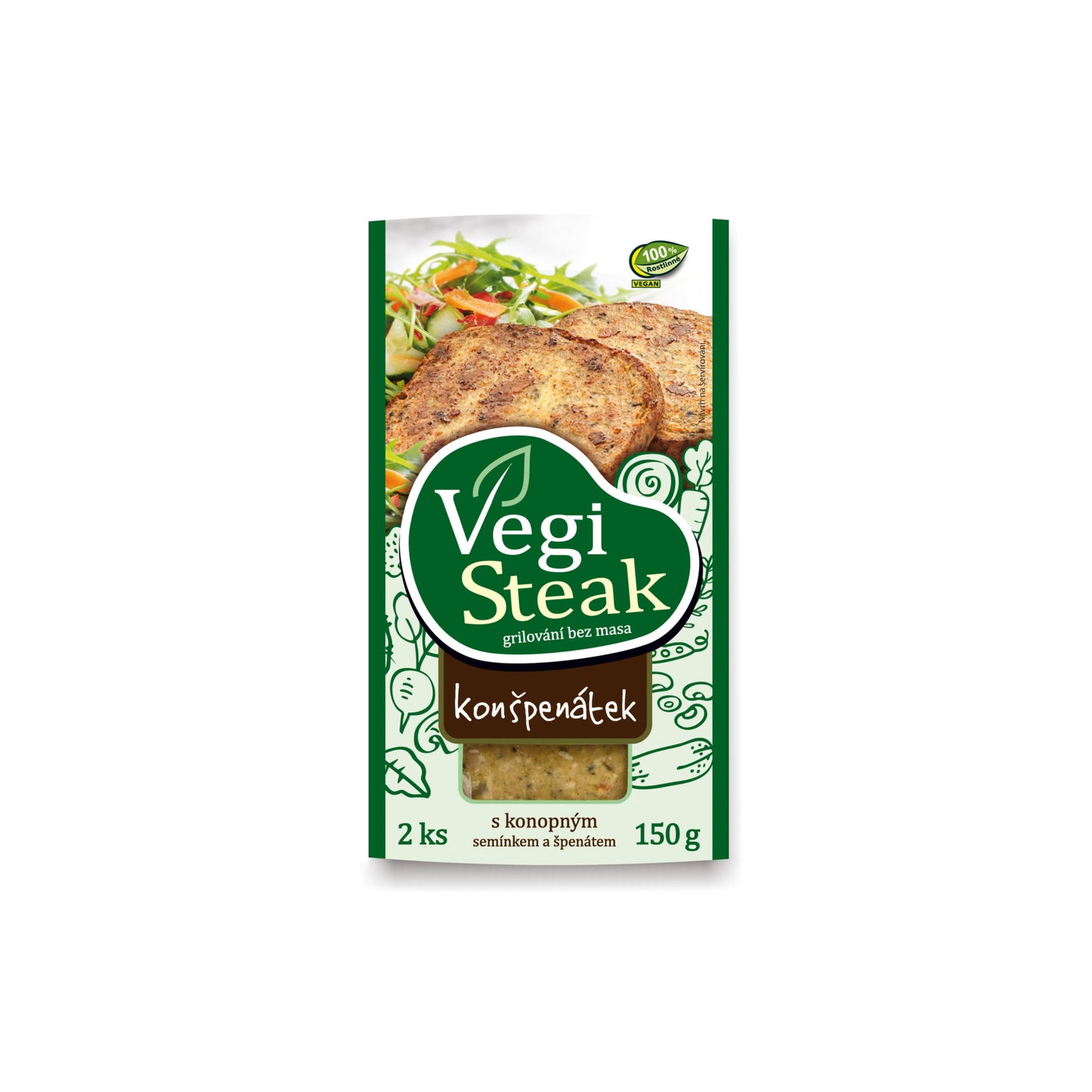712128 Vegi steak konšpenátek 150 g VETO ECO-1