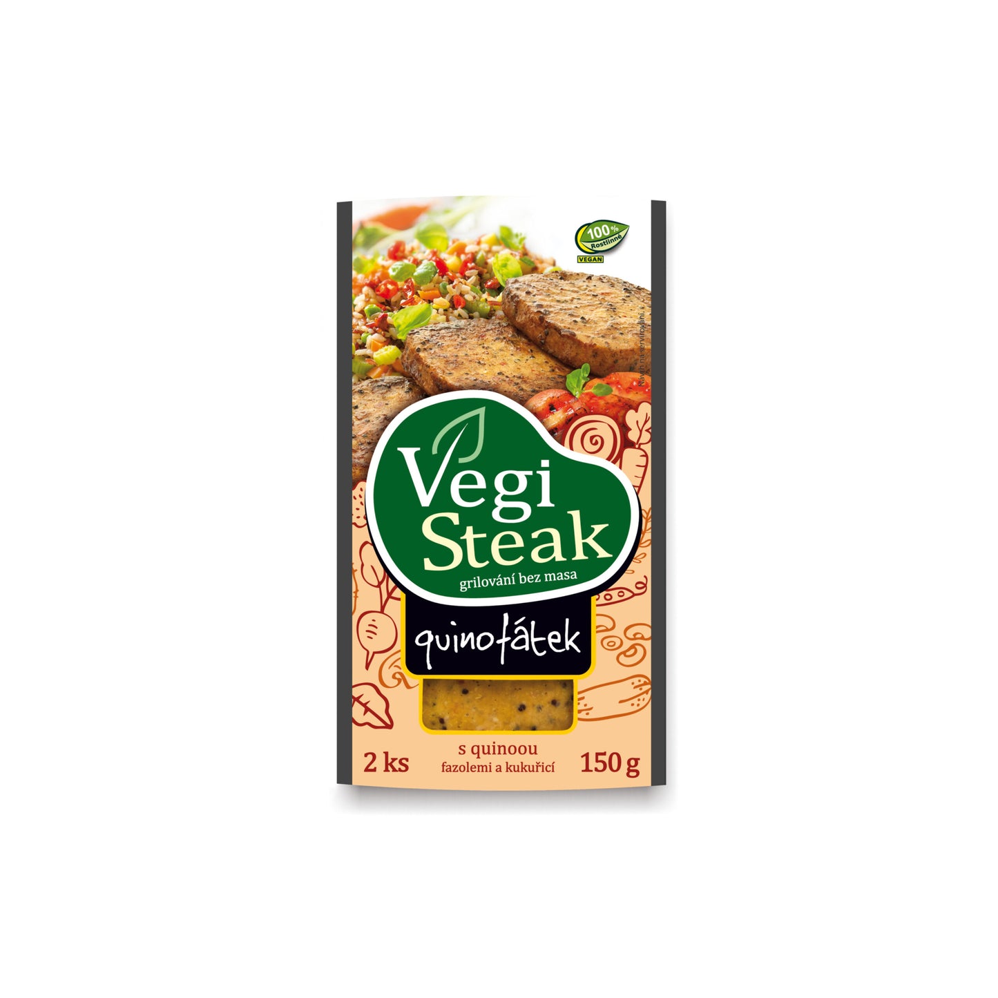 712129 Vegi steak quinofátek 150 g VETO ECO-1