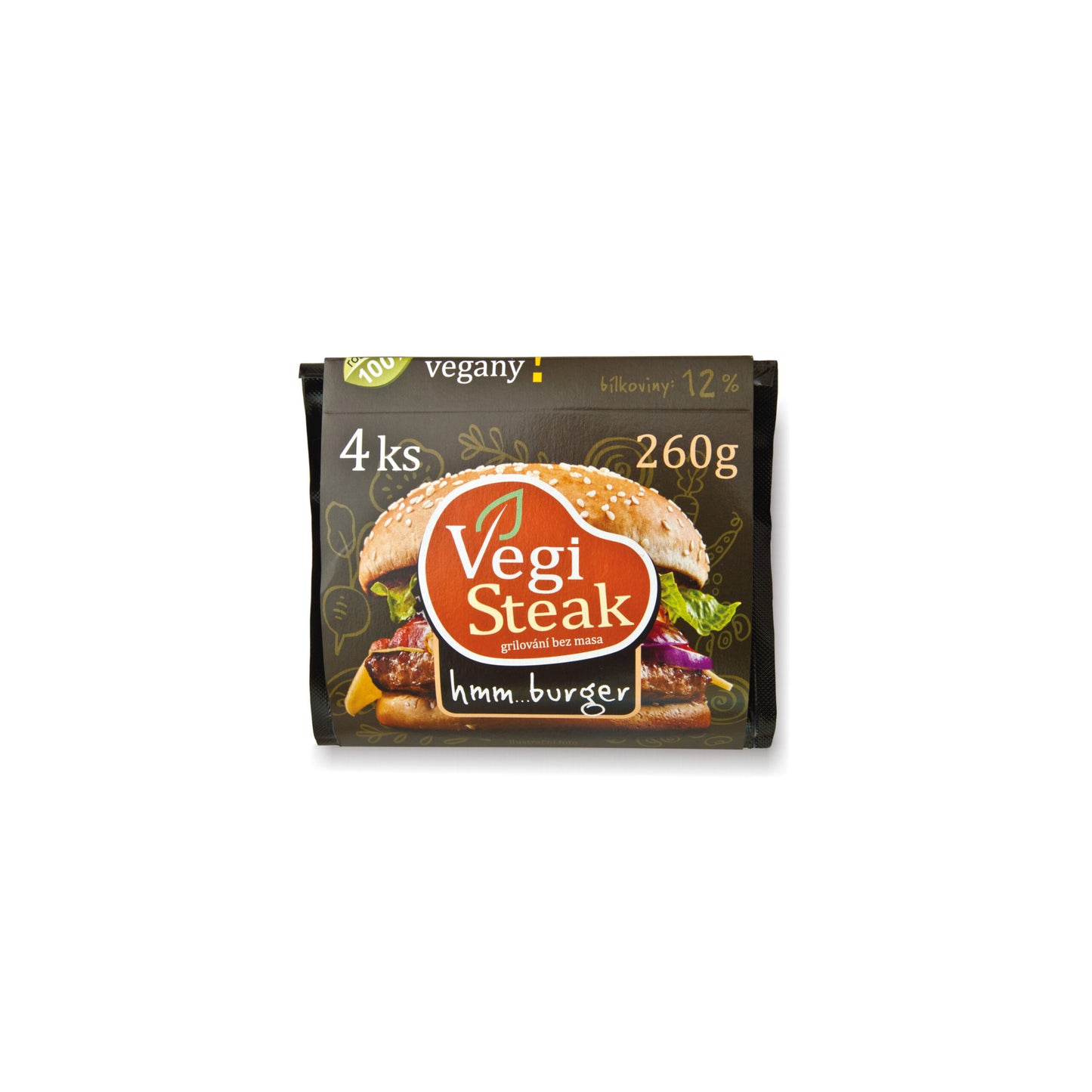 712131 Vegi steak hmm...burger 260 g VETO ECO-3