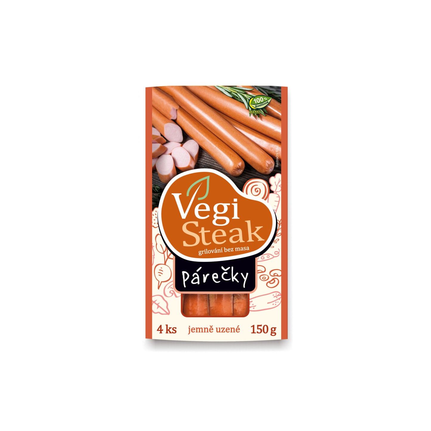 712132 !X! Vegi steak párečky 180 g VETO ECO-3