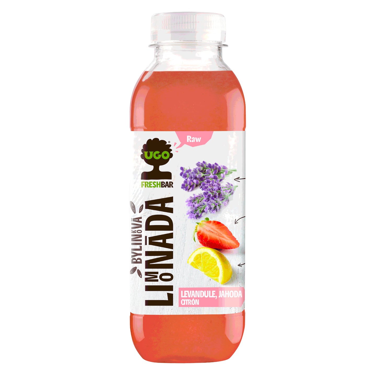 719036 Limonáda levandule, jahoda a citrón 500 ml UGO-1