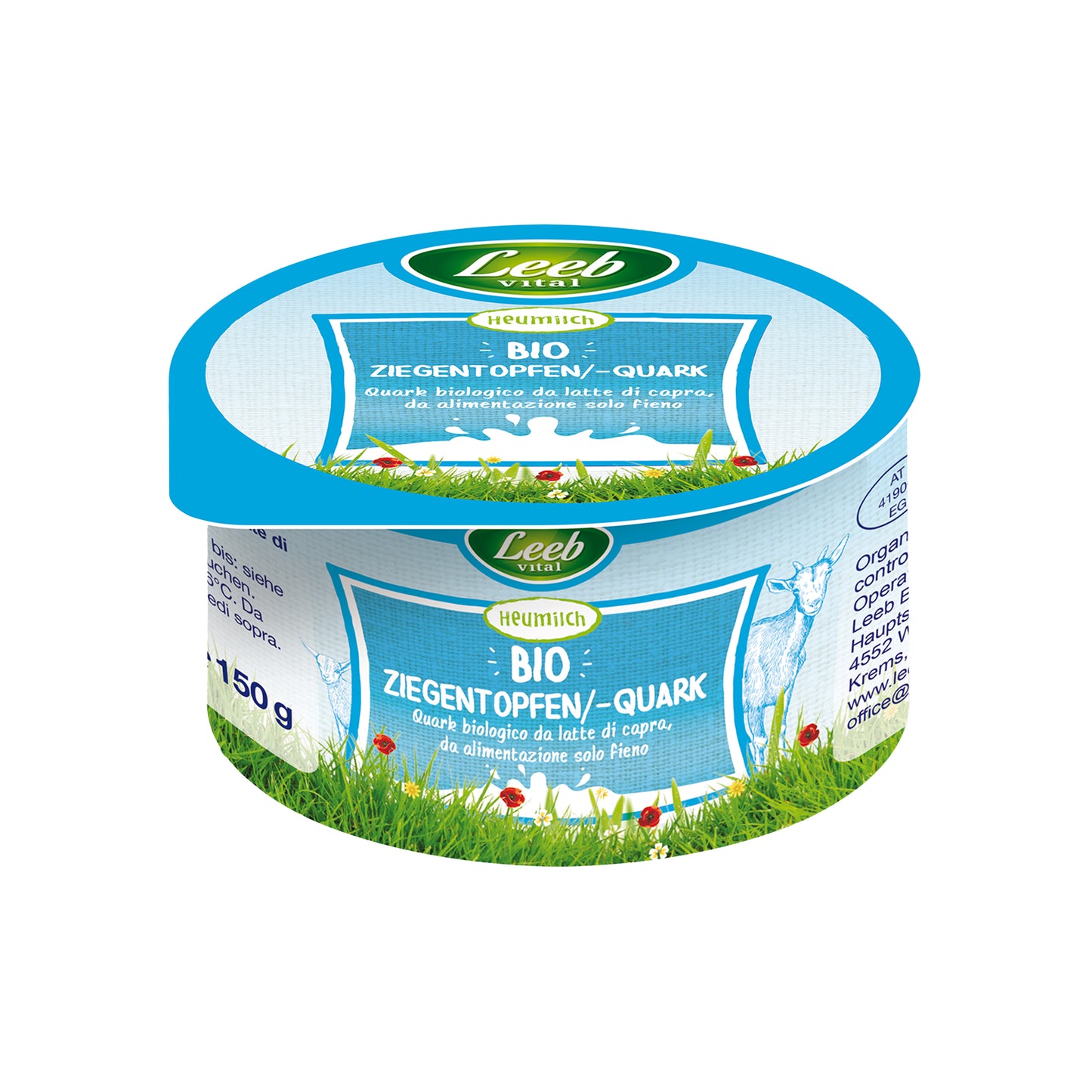 720242 Tvaroh kozí tučný 150 g BIO LEEB-1