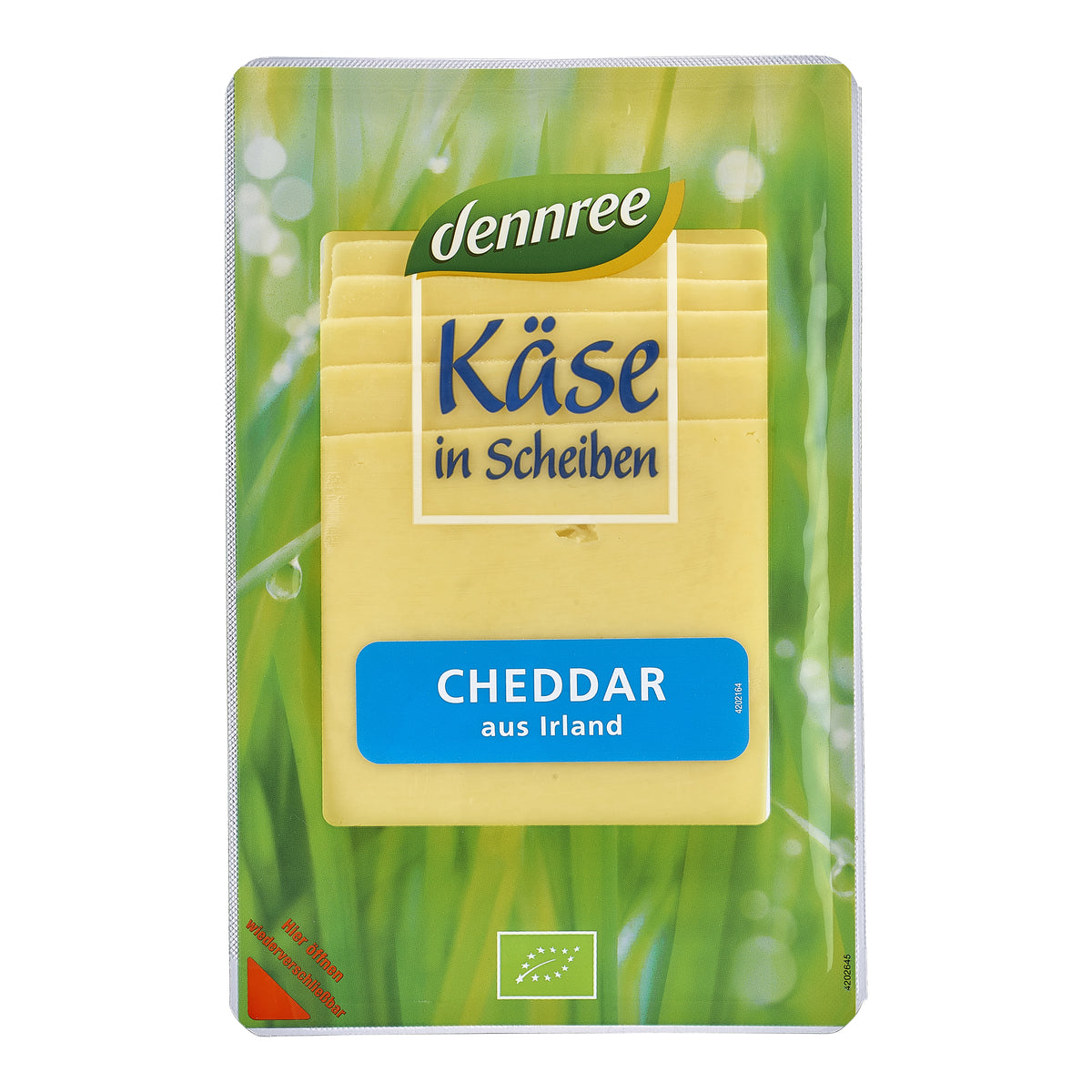 720269 Sýr Cheddar plátky min. 50 % tuku 125 g BIO DENNREE