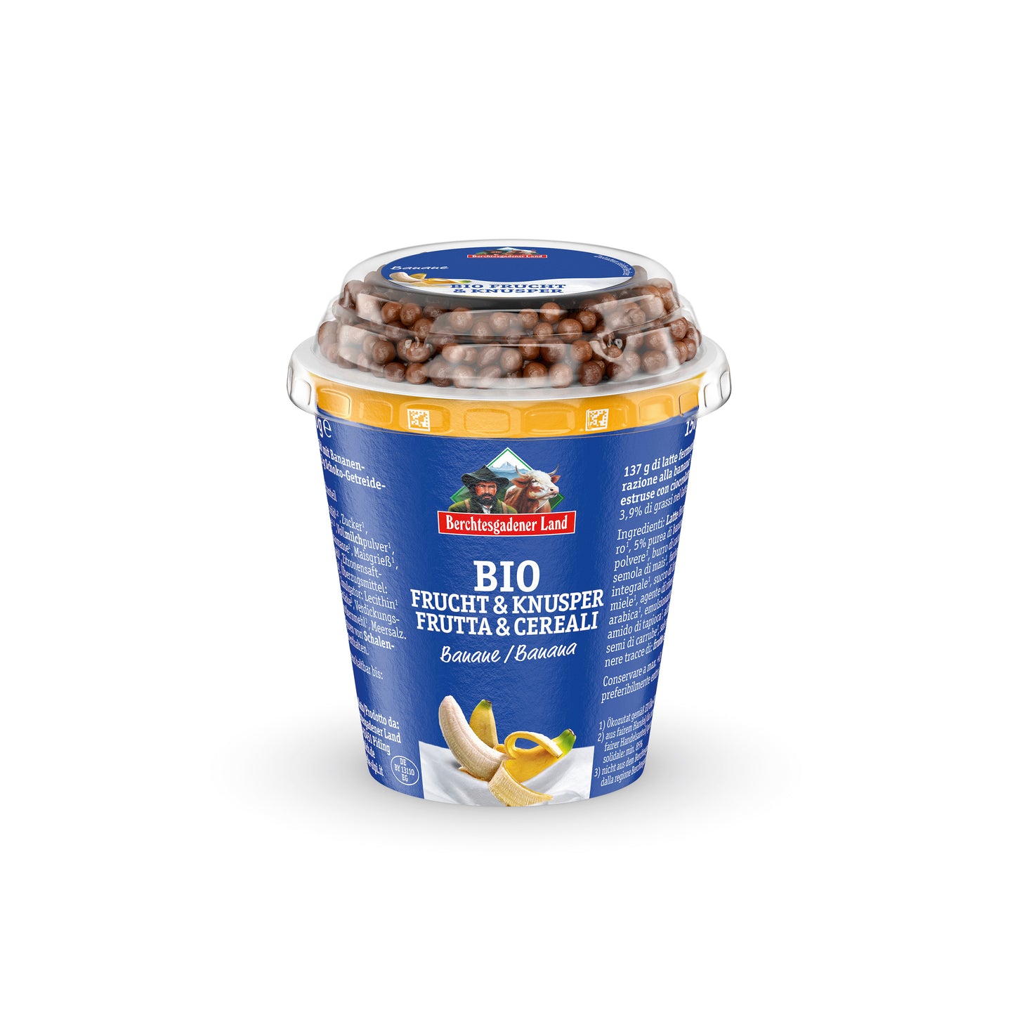 721154 Jogurt banánový s čokoládovými kuličkami 150 g BIO BGL-1
