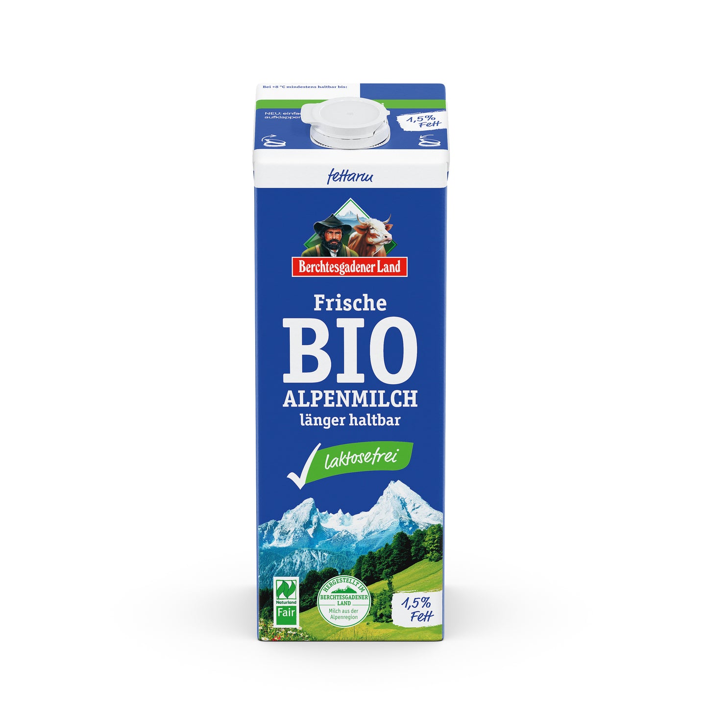 721161 Mléko čerstvé alpské polotučné bez laktózy 1 l BIO BGL-1