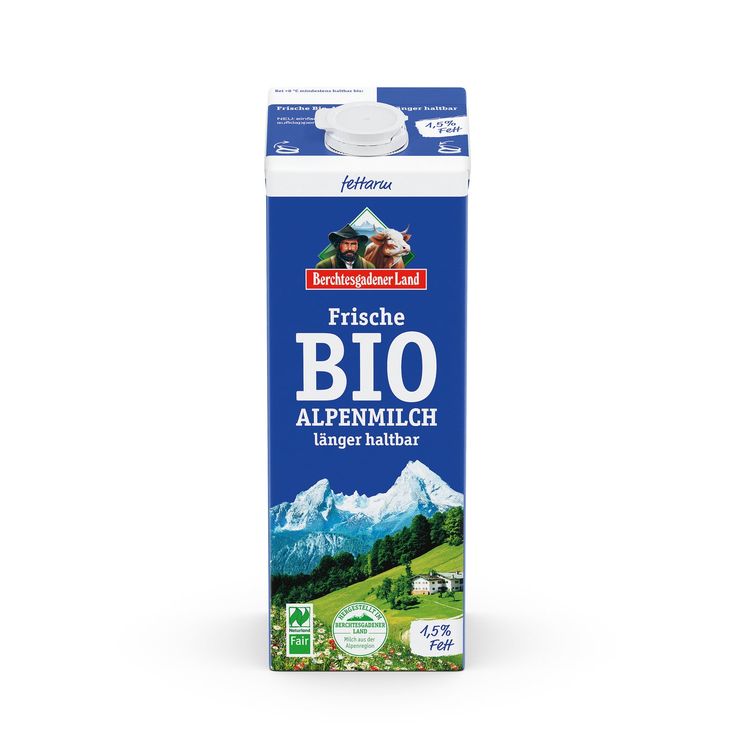 721162 Mléko čerstvé alpské polotučné 1 l BIO BGL-1