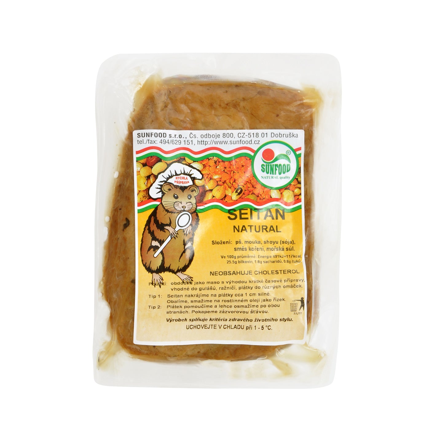 742002 Seitan natural trvanlivý SUNFOOD-1