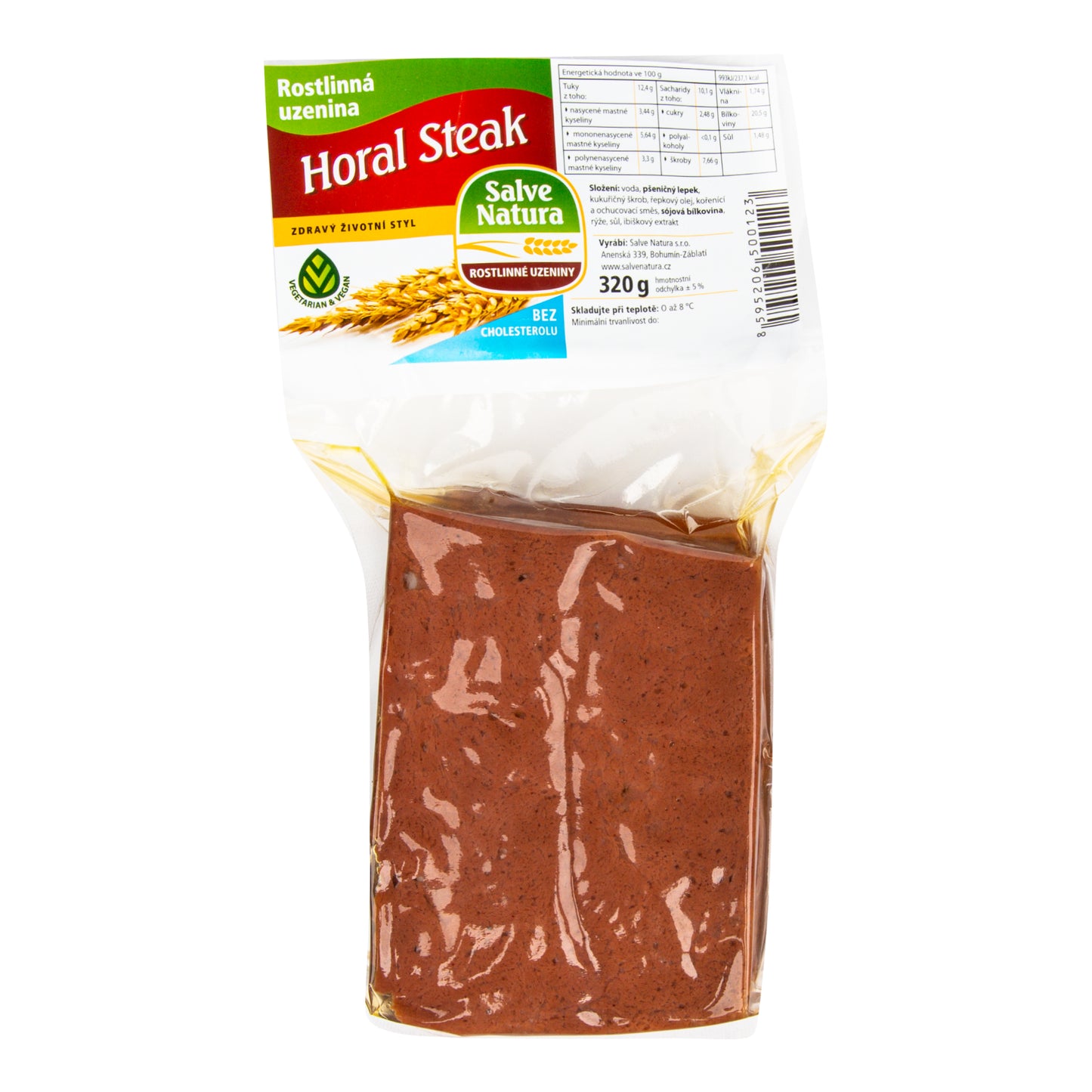 742065 Horal steak rostlinná uzenina 320 g   SALVE NATURA-1