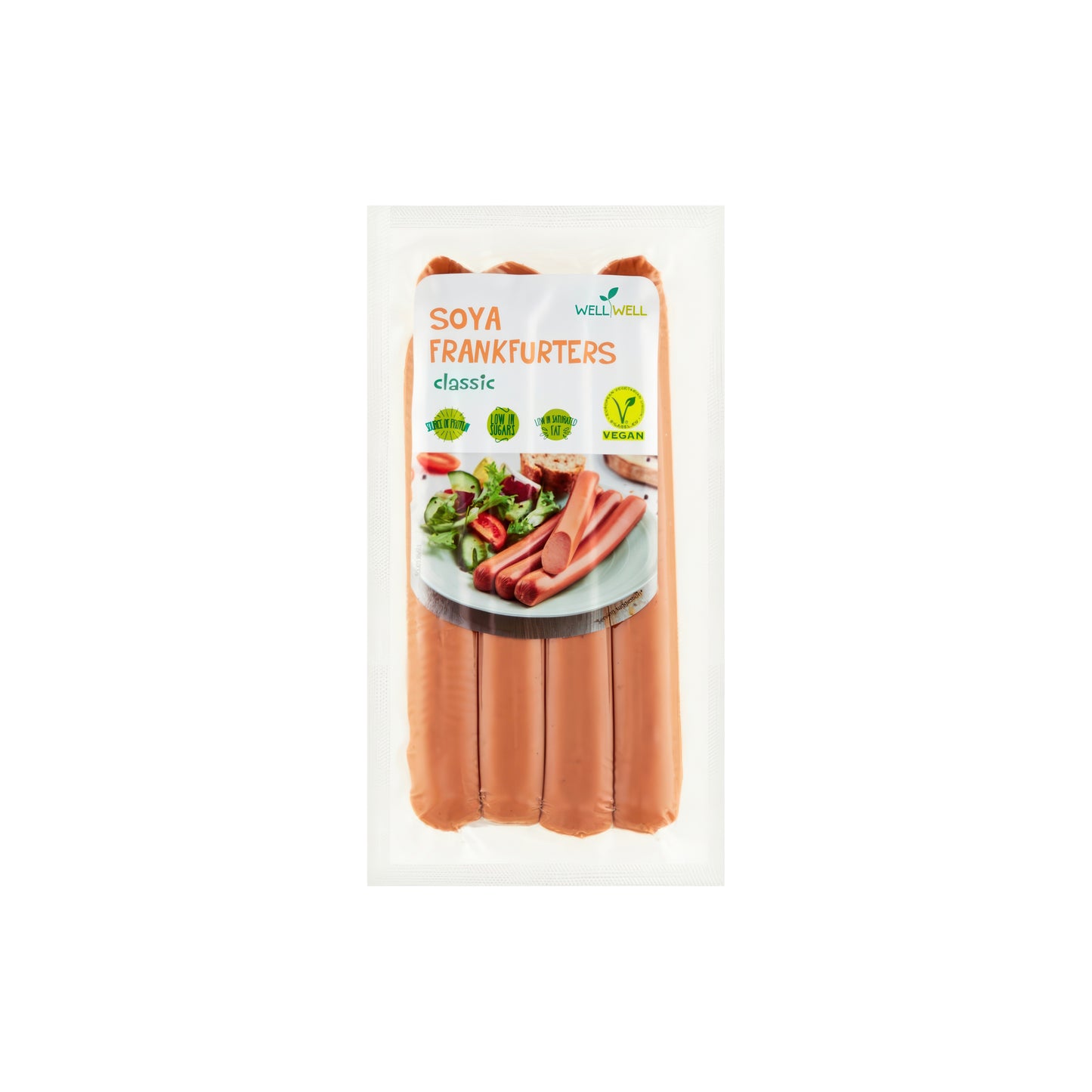 742173 Párky sójové klasik 200 g WELL WELL-1