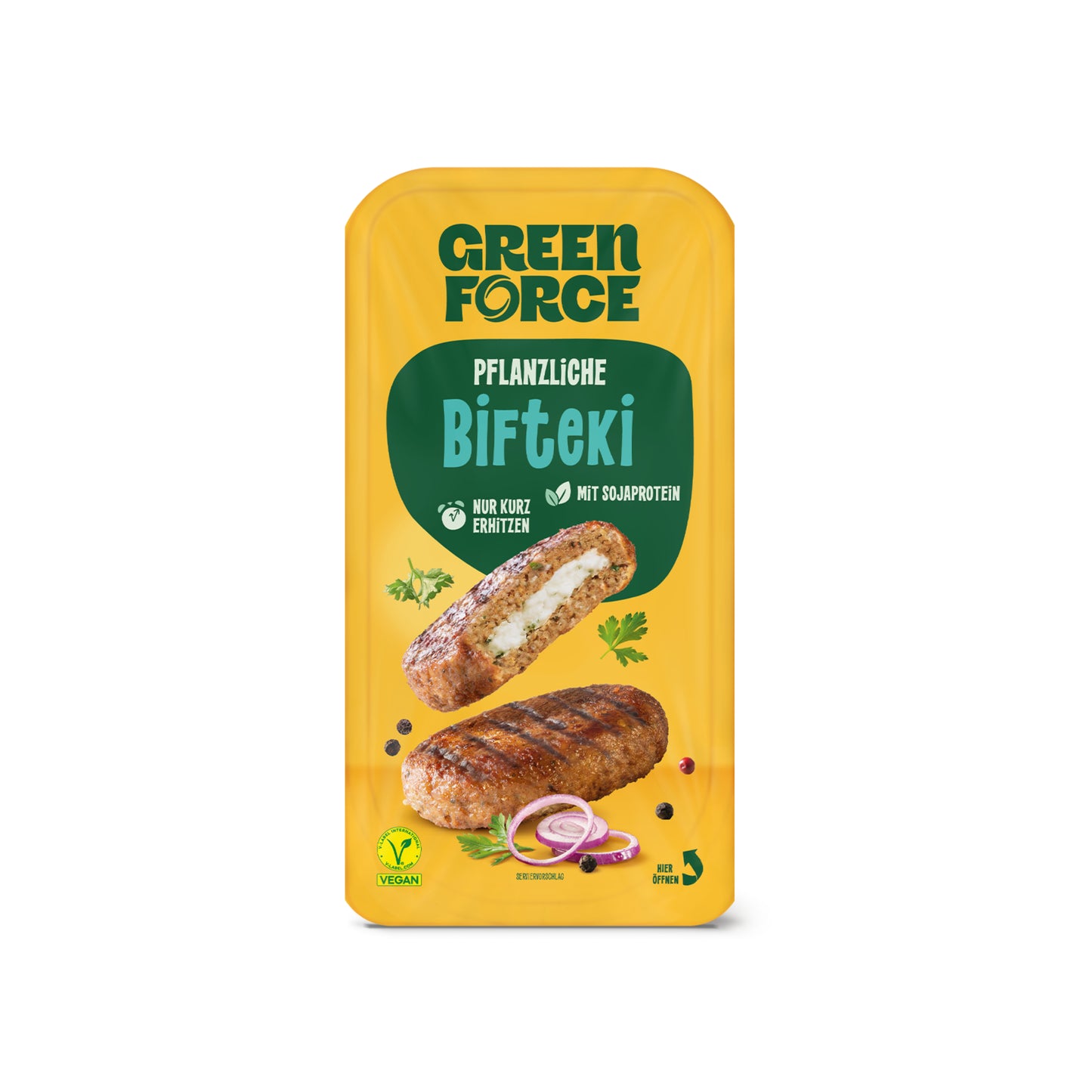 742200 Alternativa karbanátku Bifteki 180 g GREEN FORCE-1