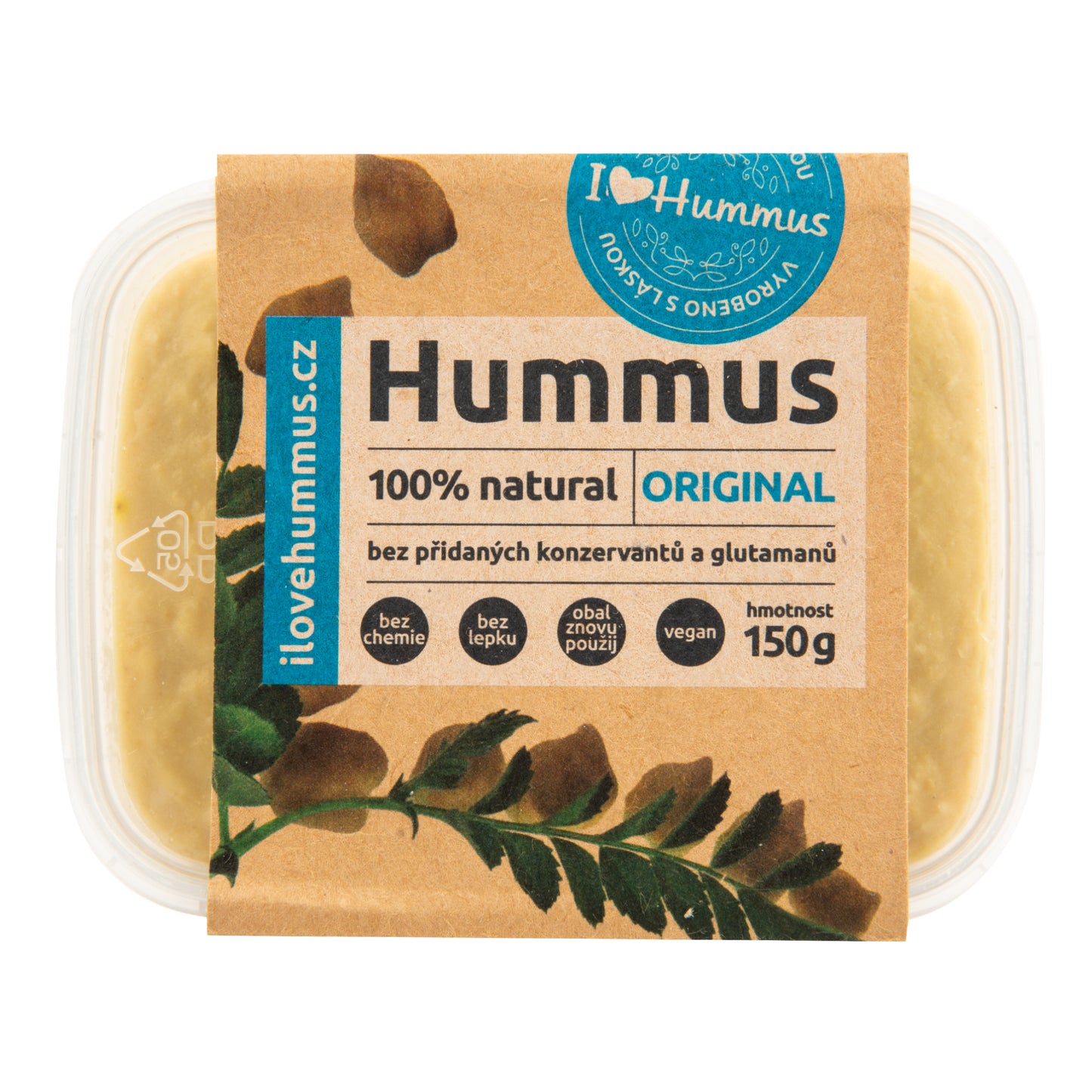 752054 Hummus - cizrnová pomazánka original 150 g I LOVE HUMMUS-1