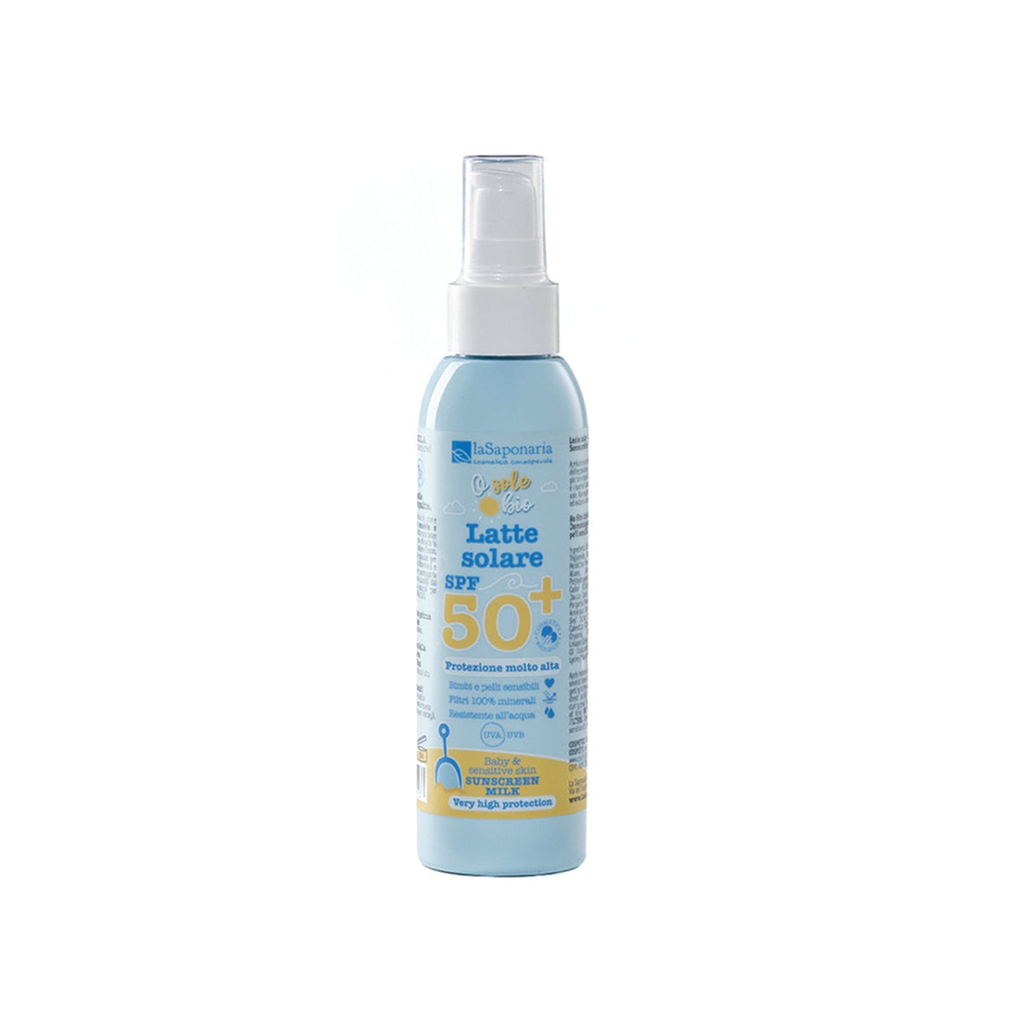 900580 Krém opalovací pro děti na citlivou pokožku SPF 50+ 125 ml BIO LA SAPONARIA-1