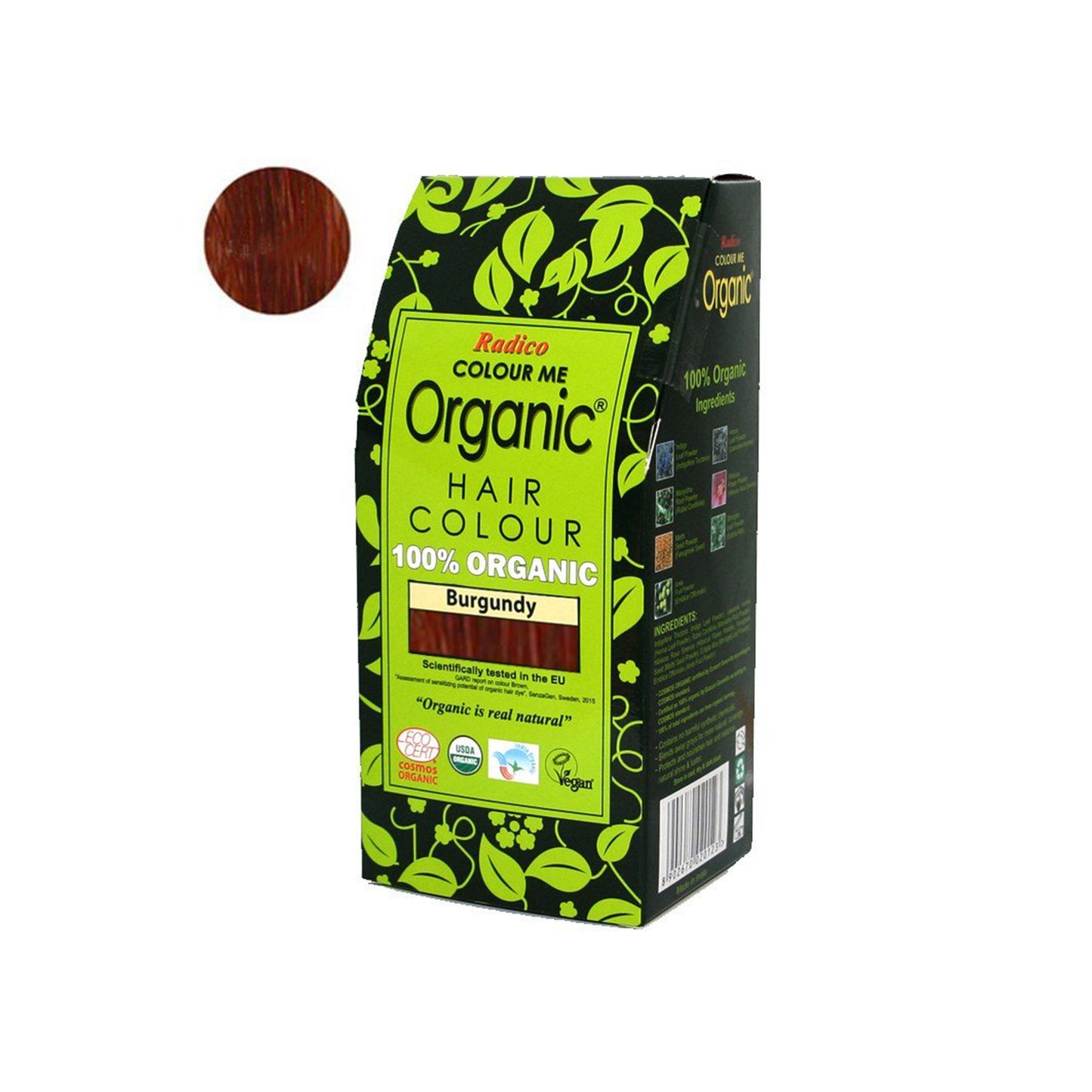 900869 Barva přírodní na vlasy - burgundská 100 g BIO RADICO-1