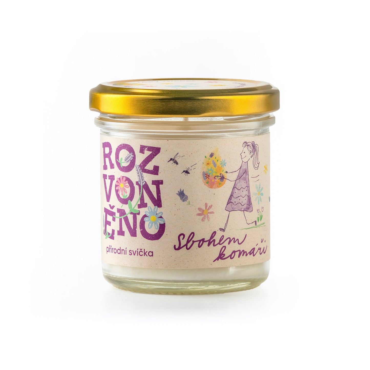 900916 Svíčka vonná - Sbohem komáři 130 ml ROZVONĚNO-1