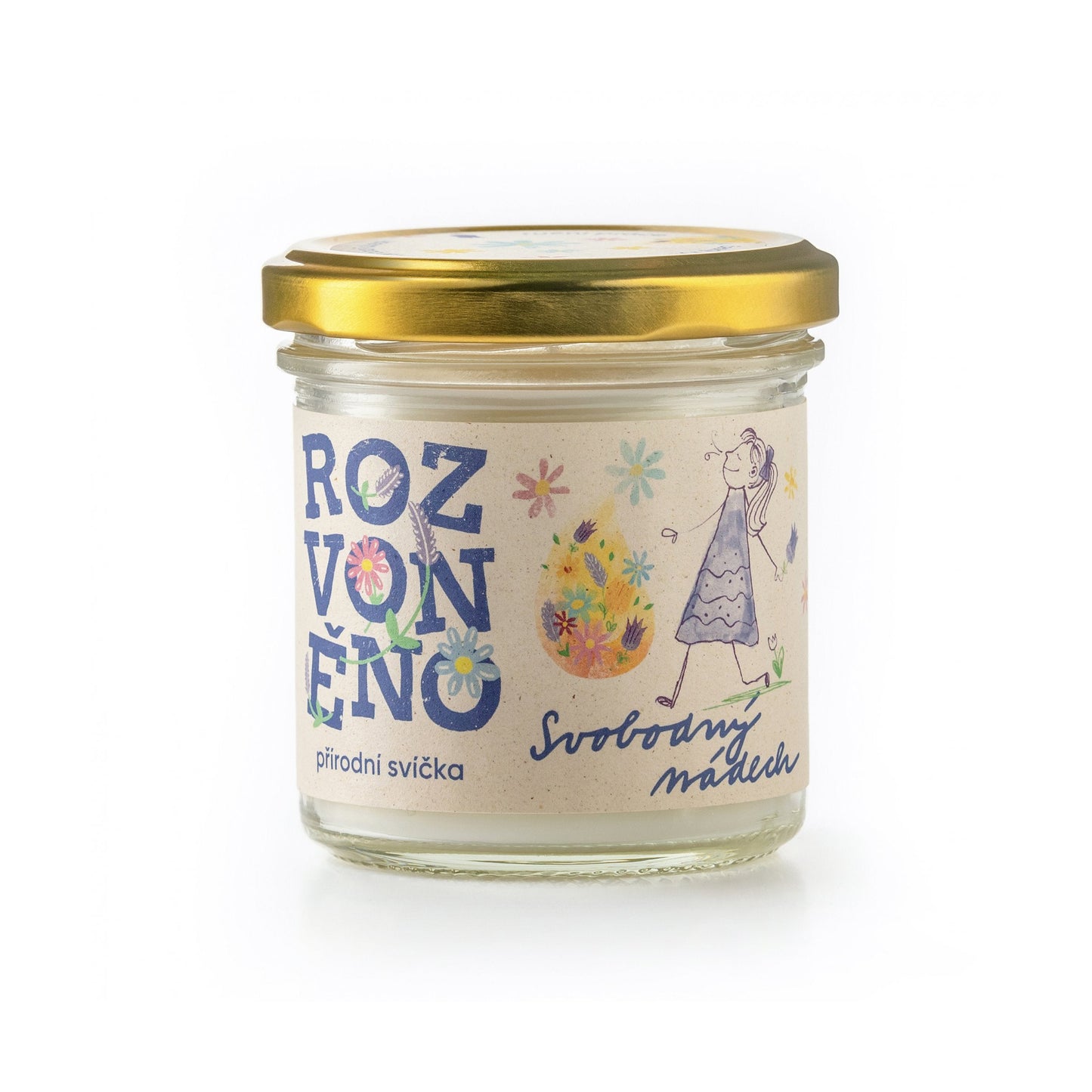 900918 Svíčka vonná - Svobodný nádech 130 ml ROZVONĚNO-1