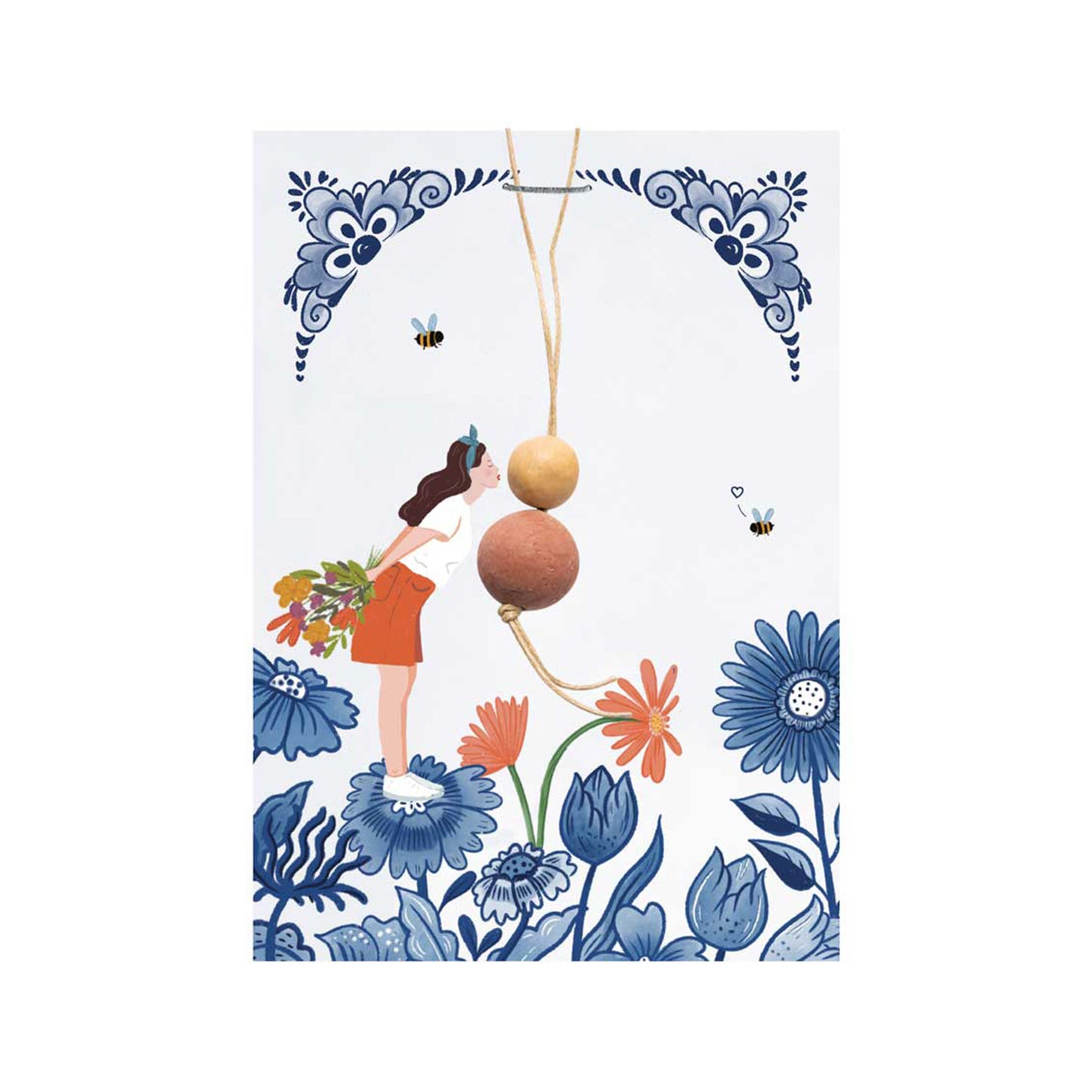 901185 Bomby semínkové drobný dáreček - Panenka pro štěstí - Polibek 2 ks BLOSSOMBS -1