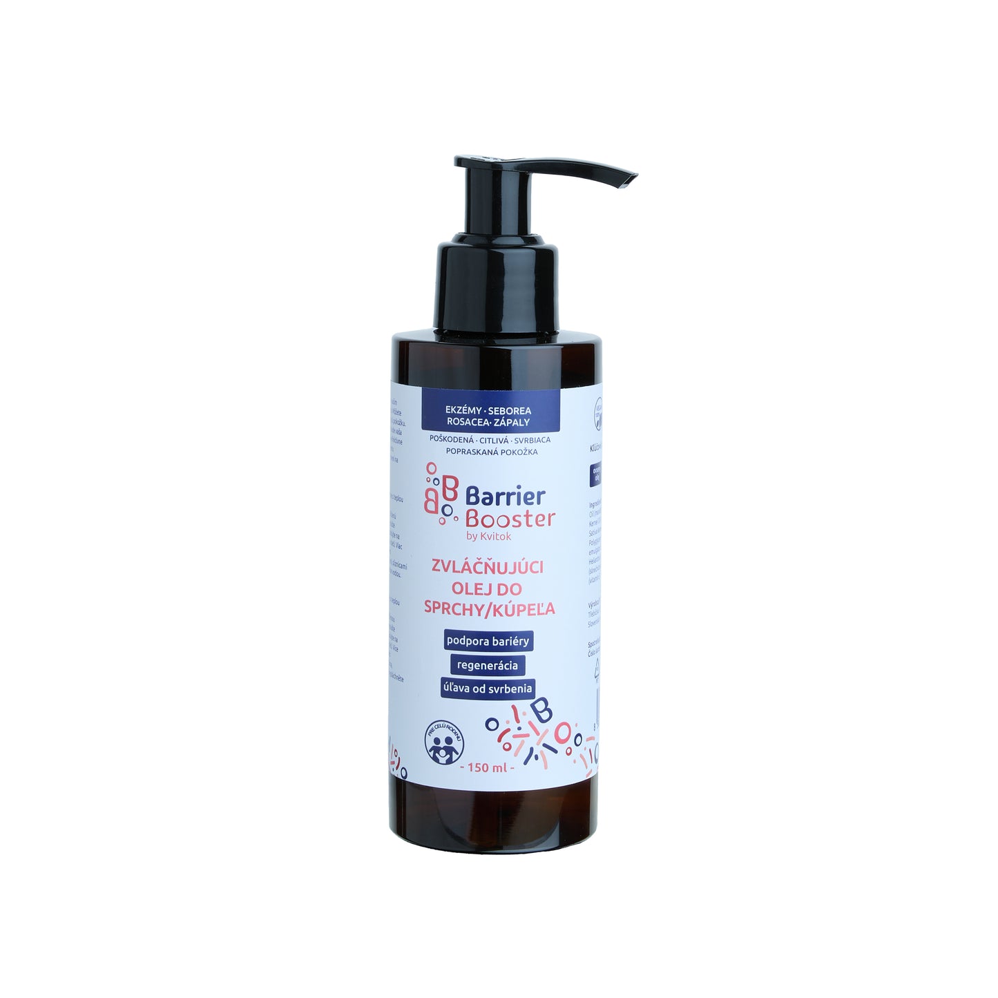 901230 Olej zvláčňující do sprchy a koupele Barrier Booster 150 ml KVITOK-1