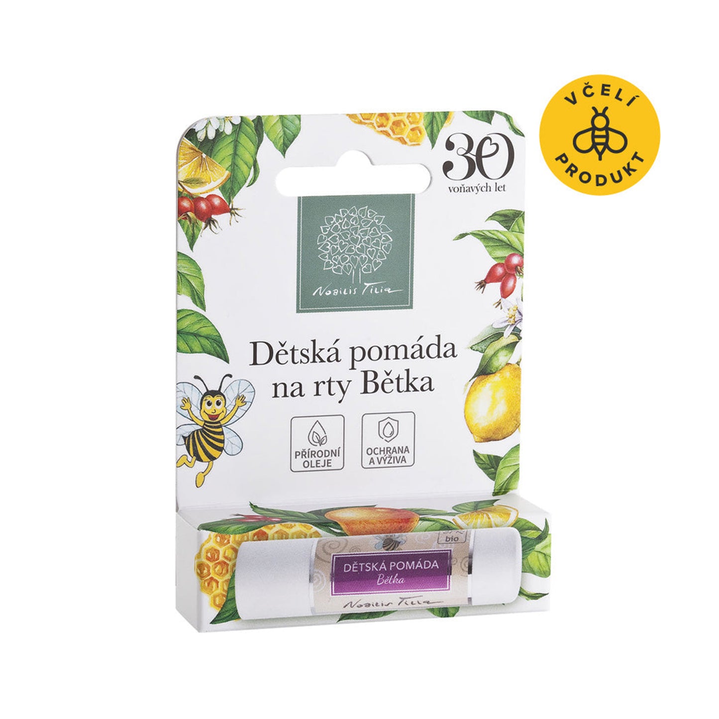 901389 Pomáda na rty dětská Bětka 4,2 g NOBILIS TILIA-1