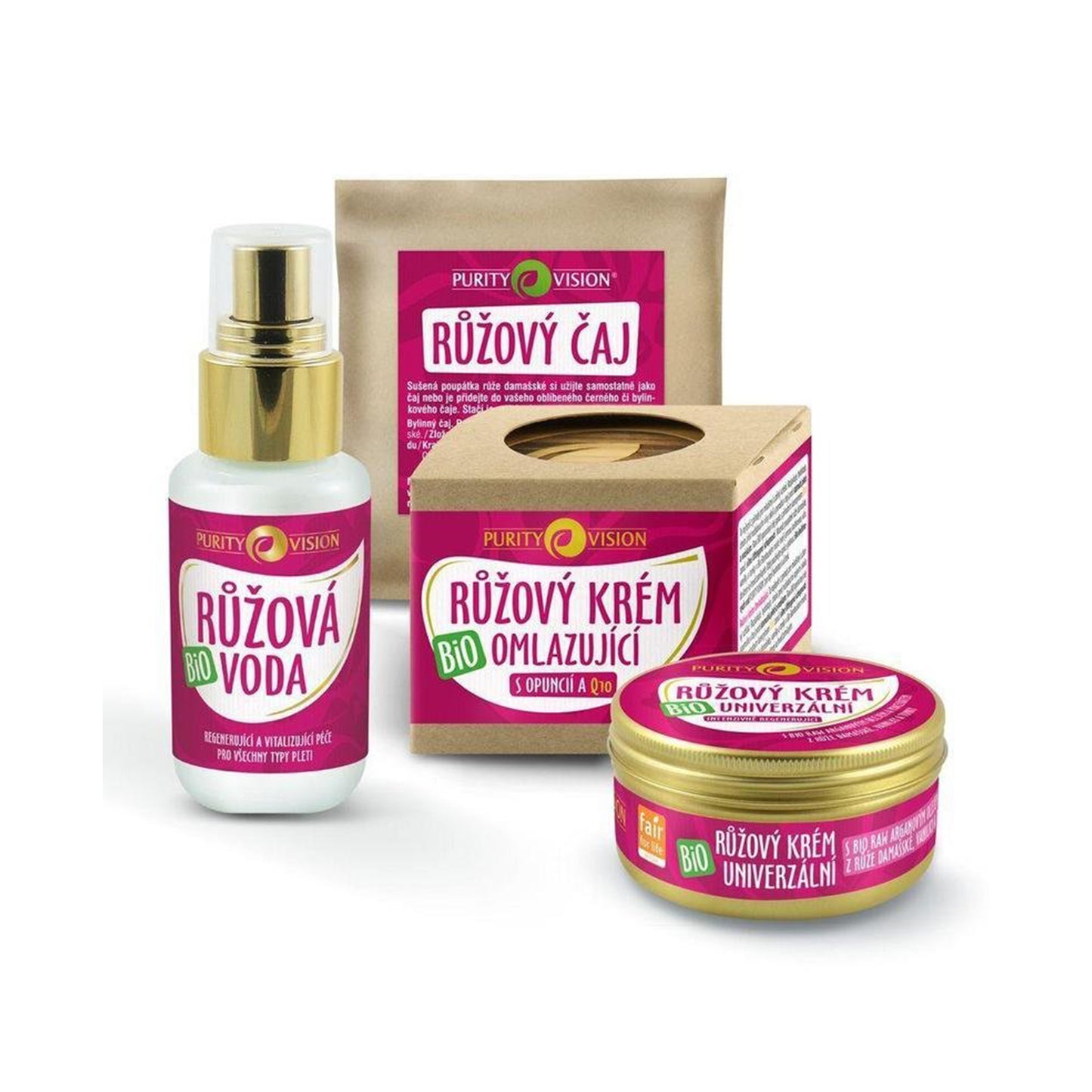 901533 Sada růžová 4 ks BIO PURITY VISION -1