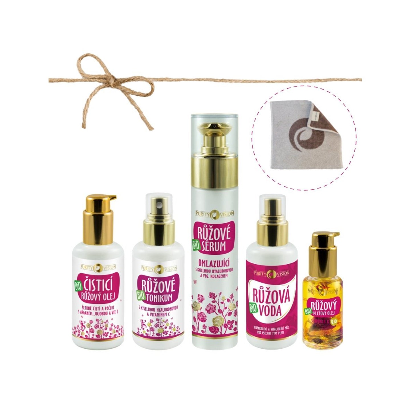 901544 Sada Růžový rituál v péči o pleť 5 + 1 ks BIO PURITY VISION -1